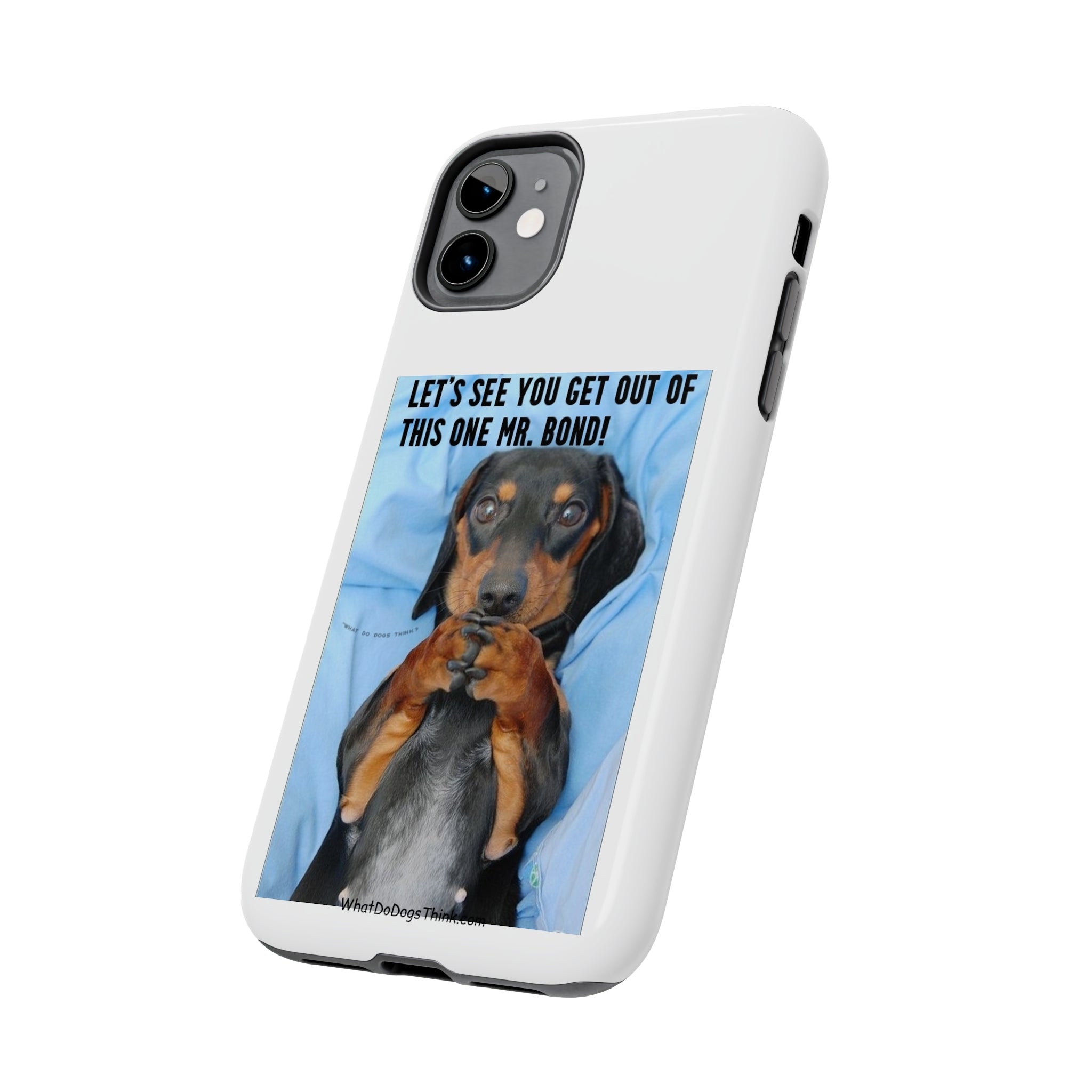 Mr Bond White Tough Phone Cases