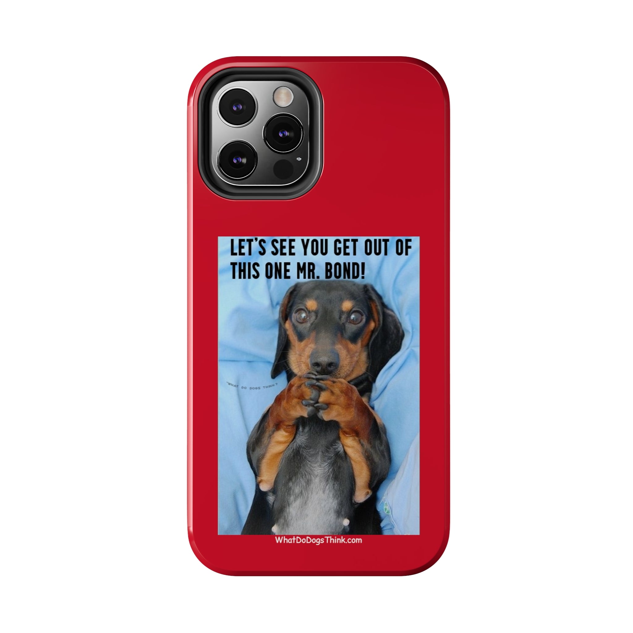 Mr Bond Red Tough Phone Cases