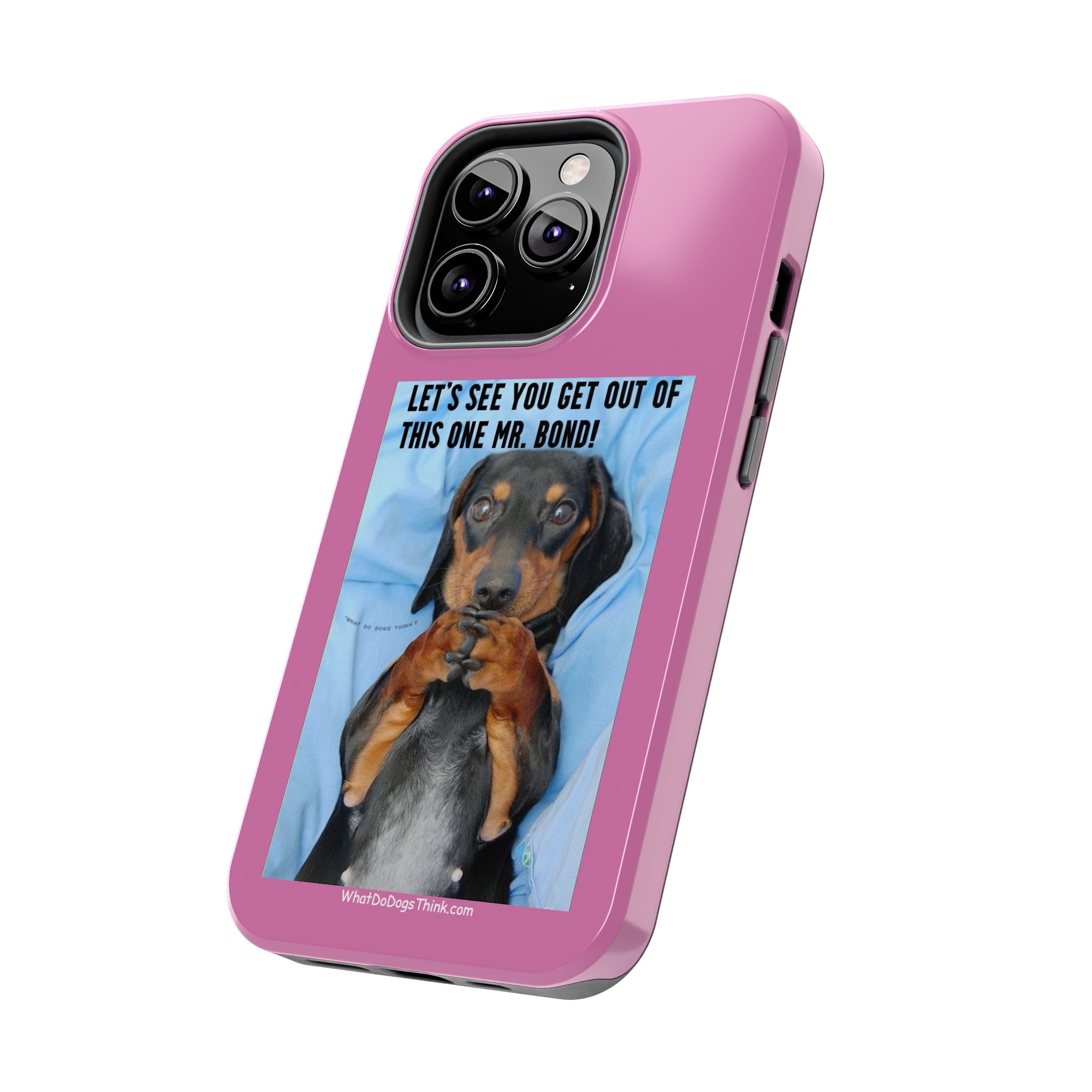 Mr Bond Pink Tough Phone Cases