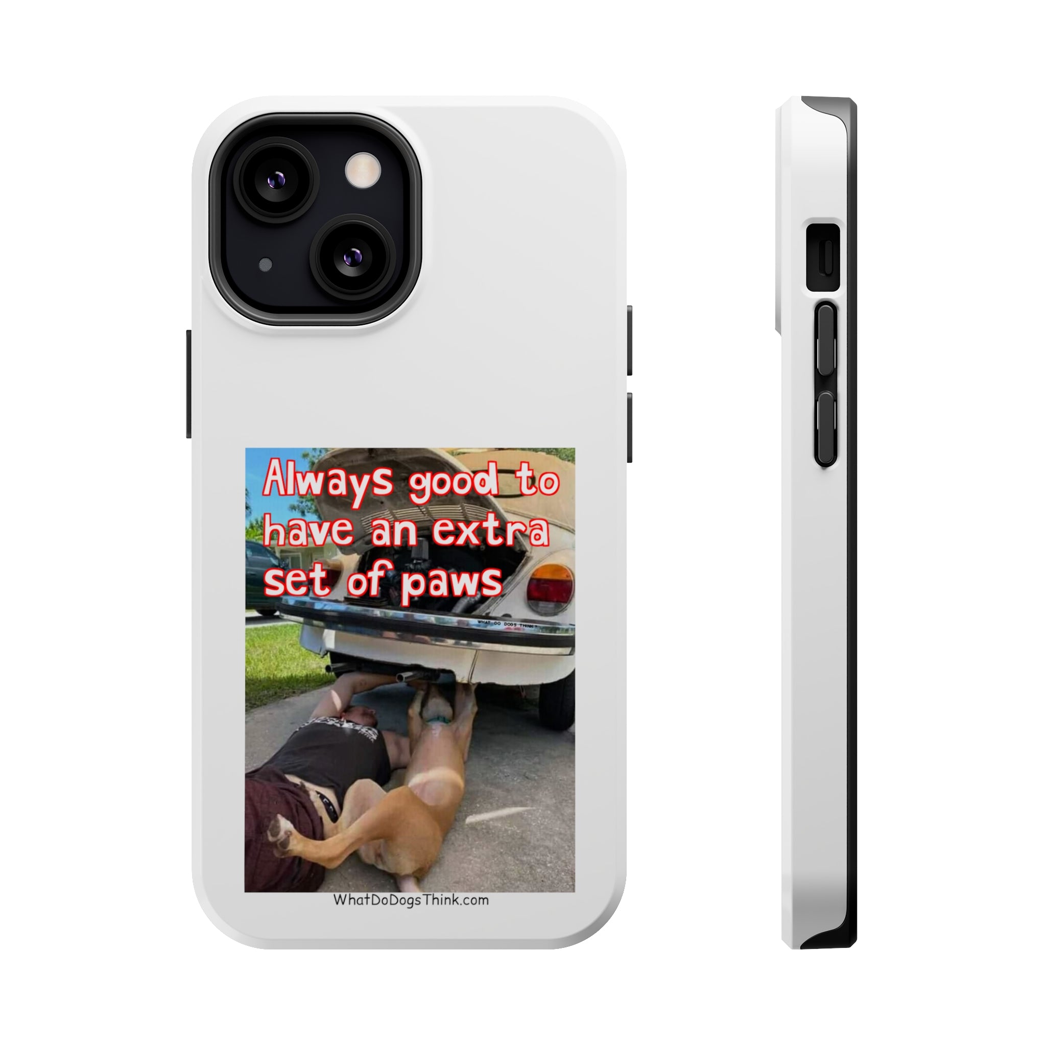 Extra Paw White MagSafe Tough Cases