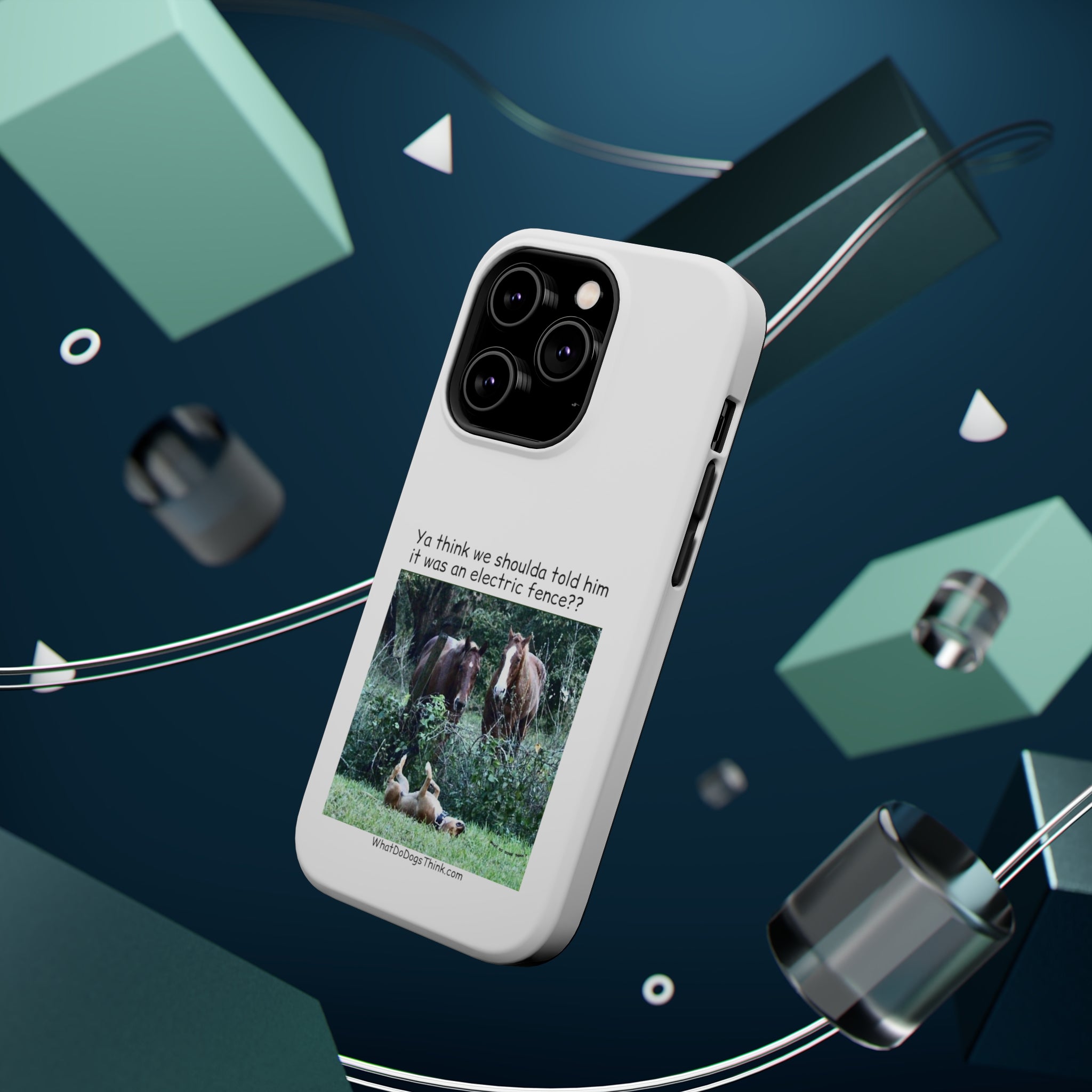 Electric Fence White MagSafe Tough Cases