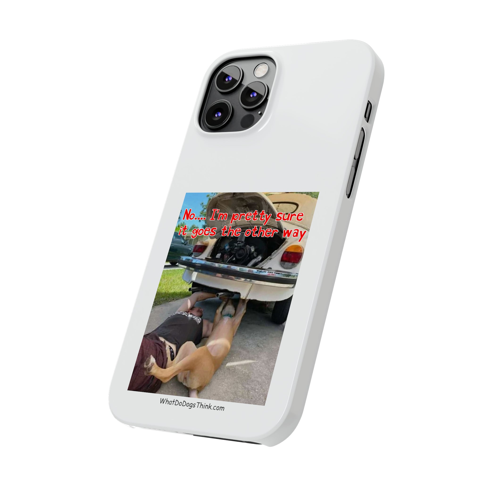 Other way White Slim Phone Cases