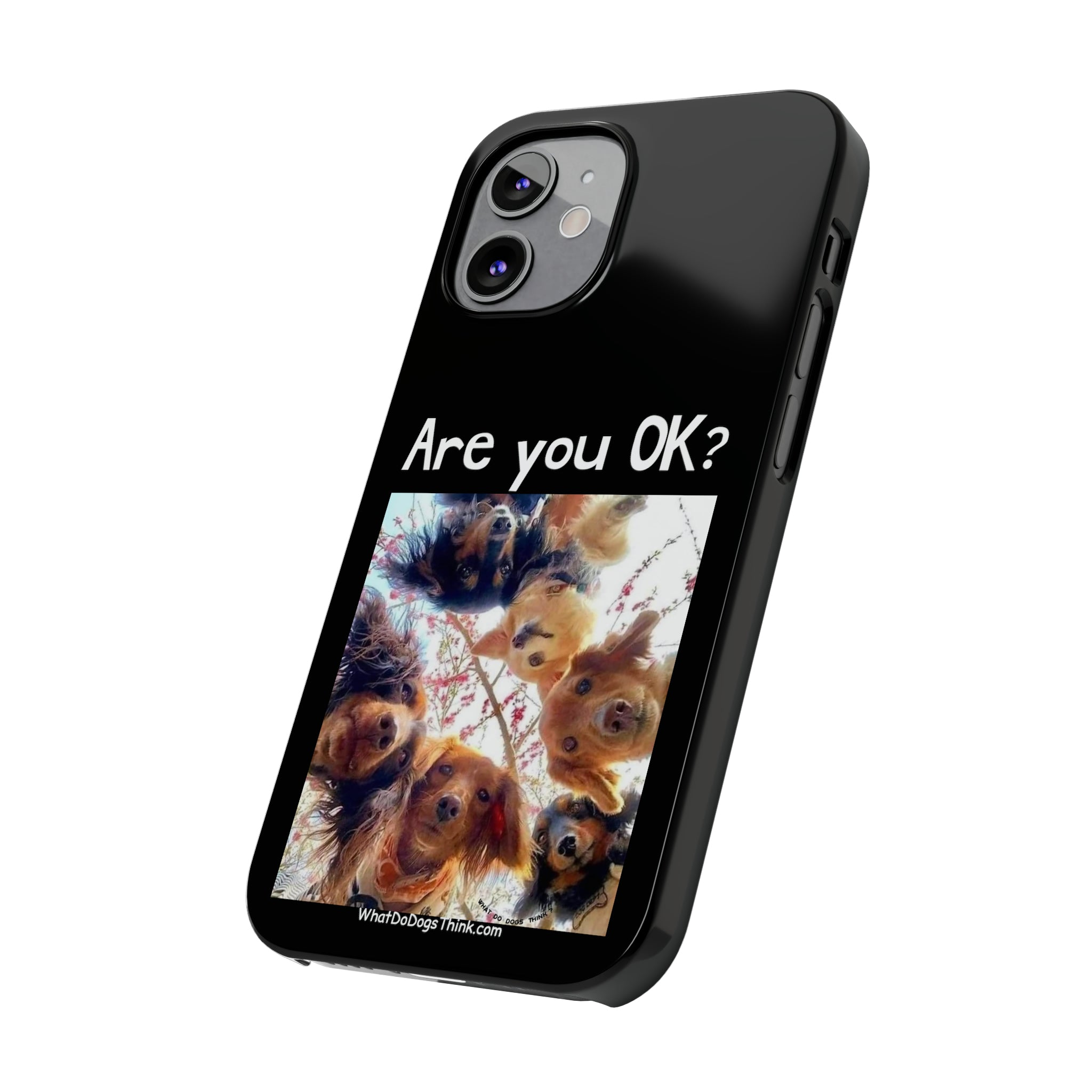 Are you OK? Black Slim Phone Cases