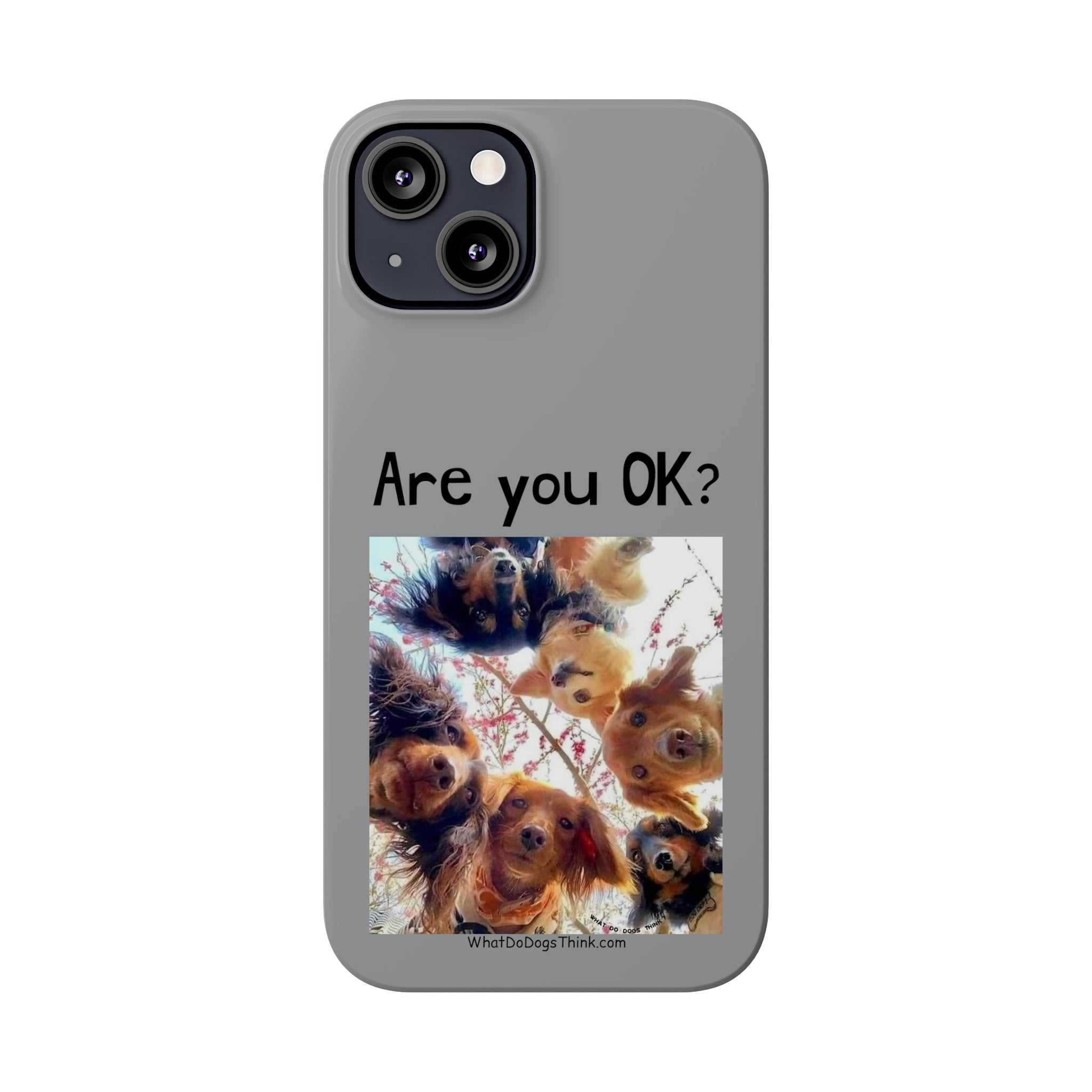 Are you OK? Grey Slim Phone Cases