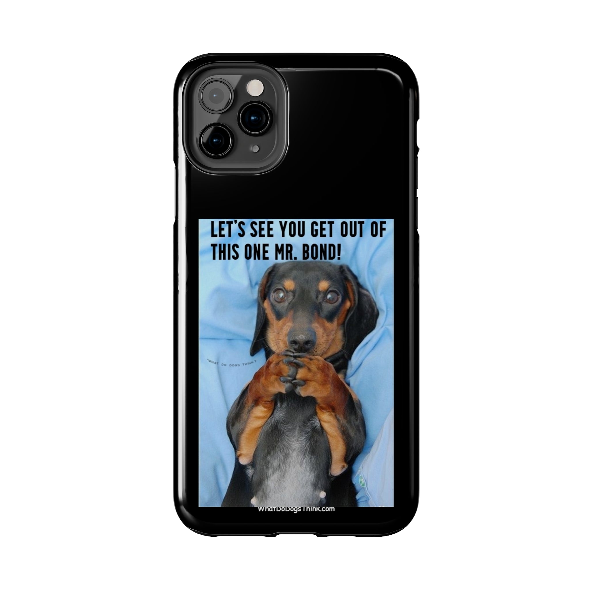 Mr Bond Black Tough Phone Cases