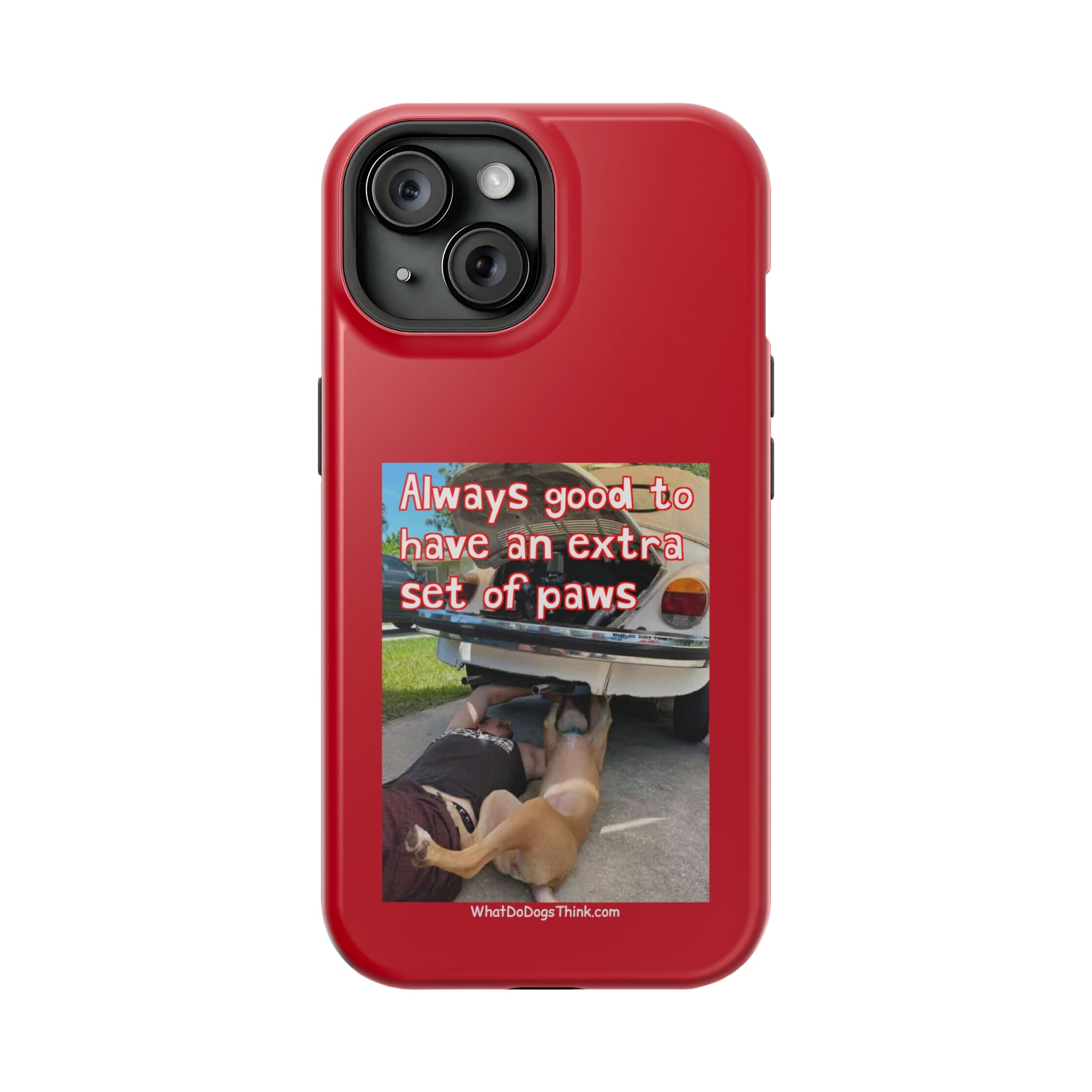 Extra Paw Red MagSafe Tough Cases