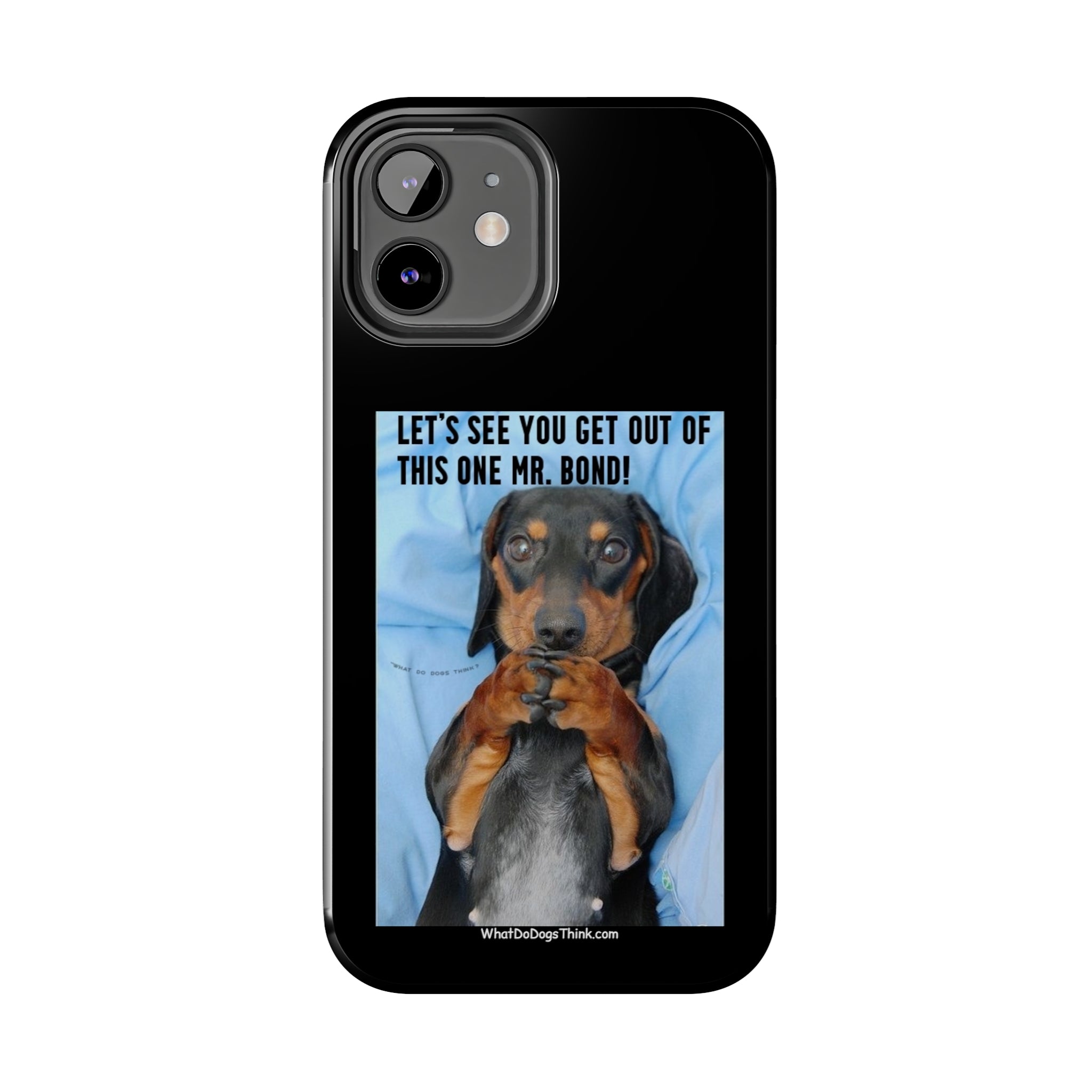 Mr Bond Black Tough Phone Cases