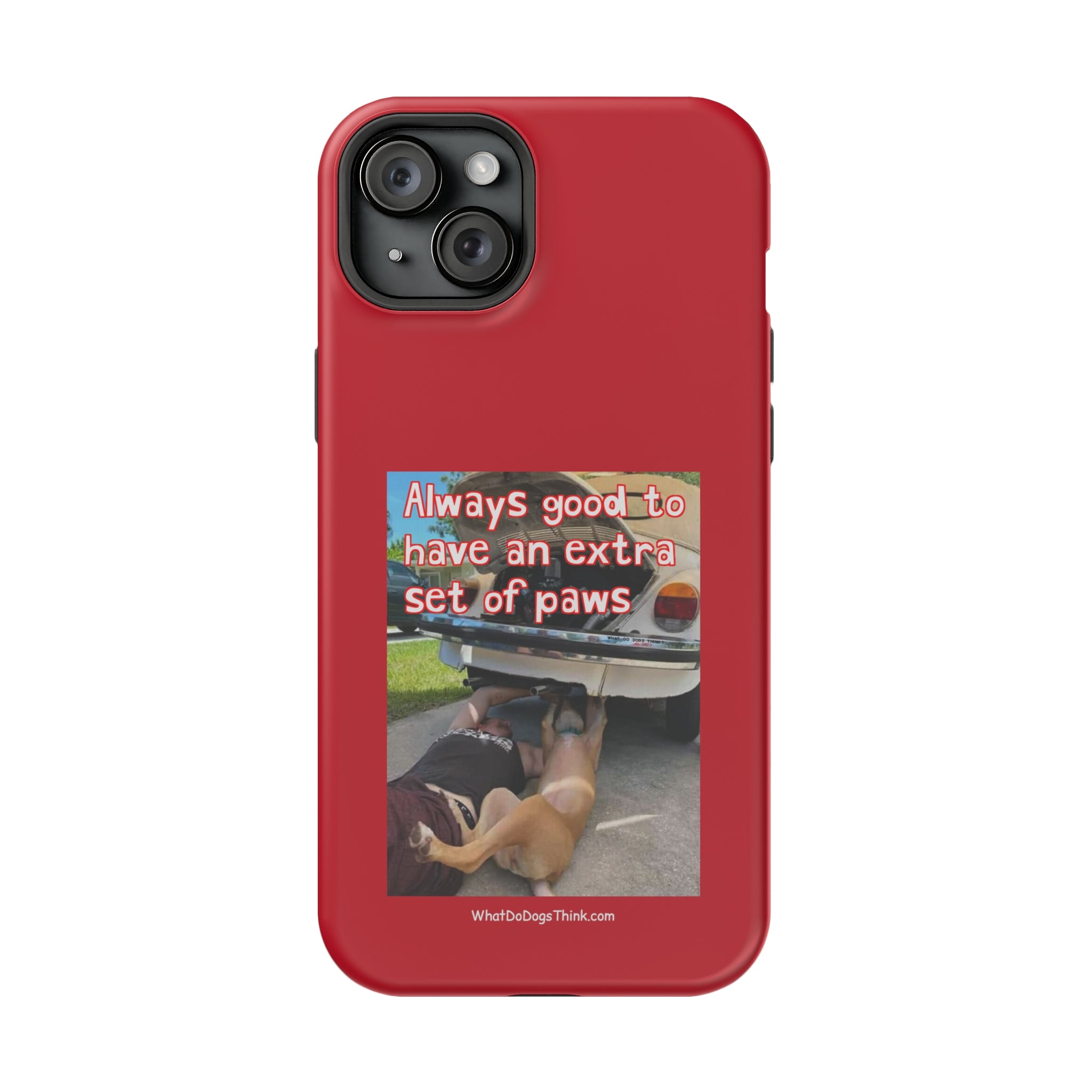 Extra Paw Red MagSafe Tough Cases