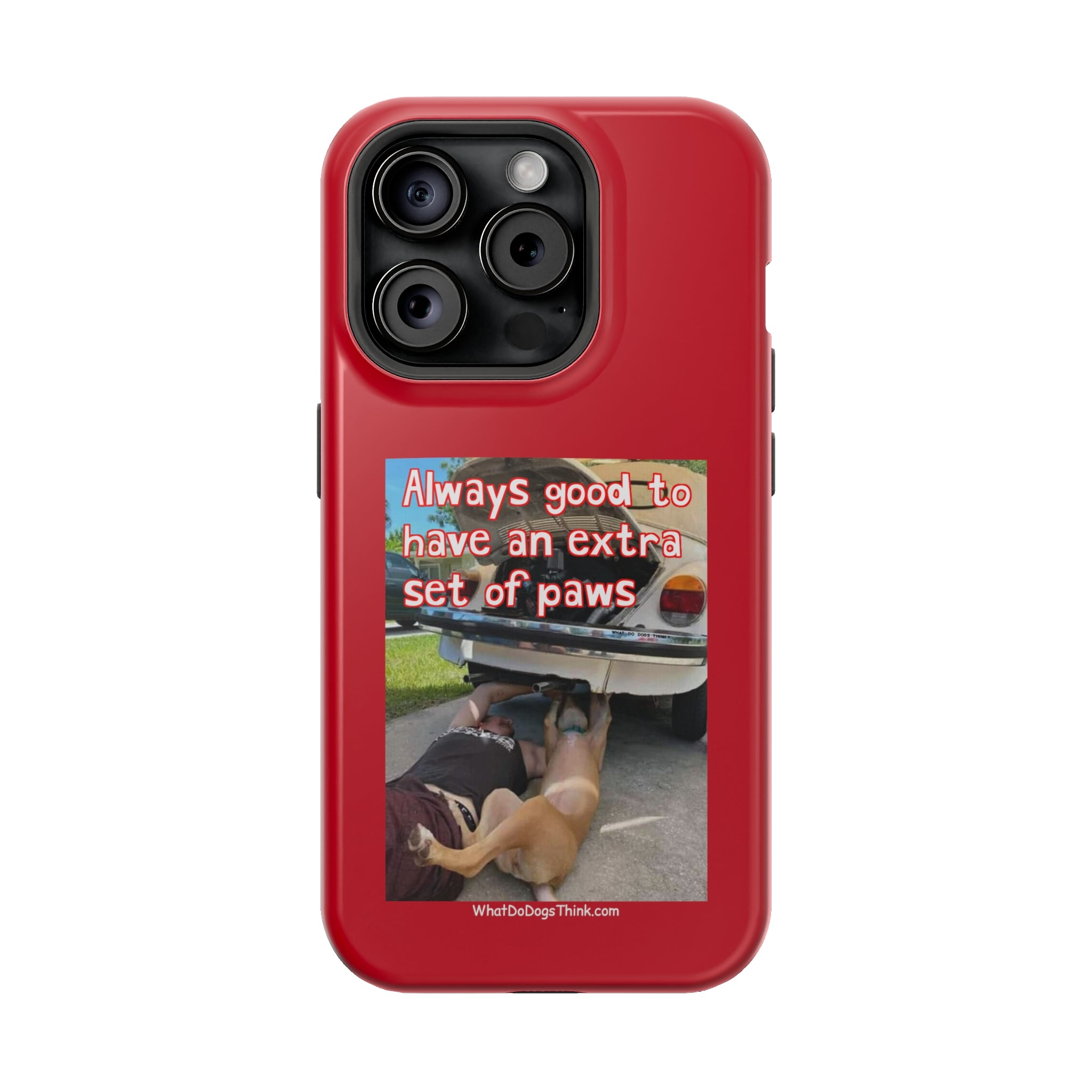 Extra Paw Red MagSafe Tough Cases