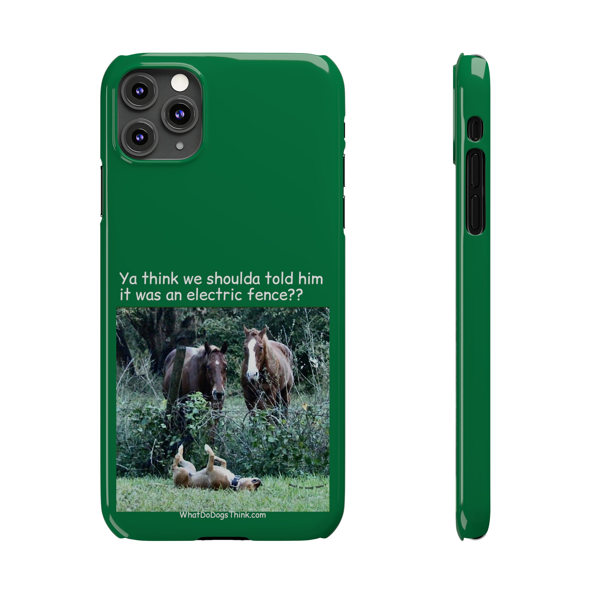 Electric Fence Green Slim Phone Case