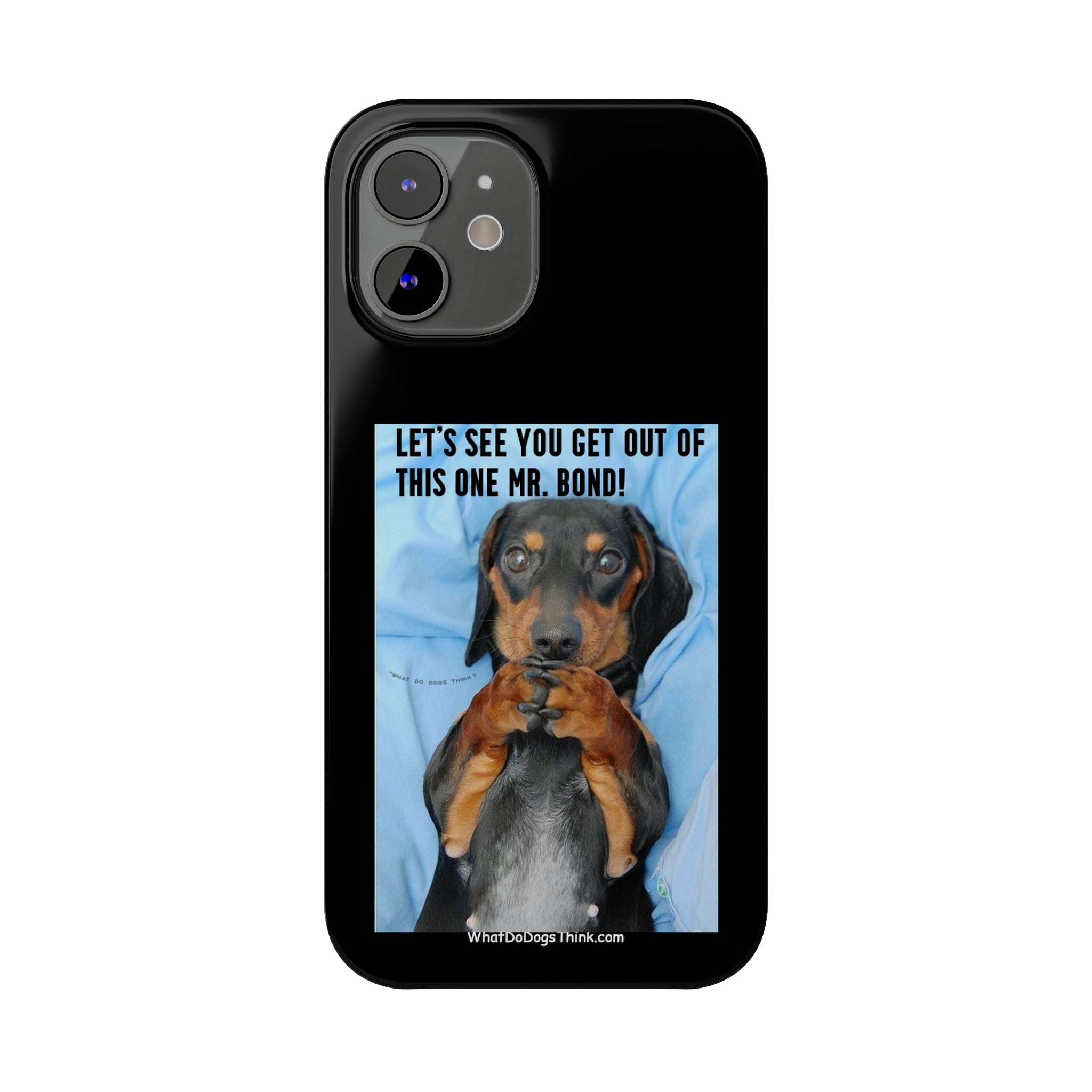 Mr. Bond Black Slim Phone Cases