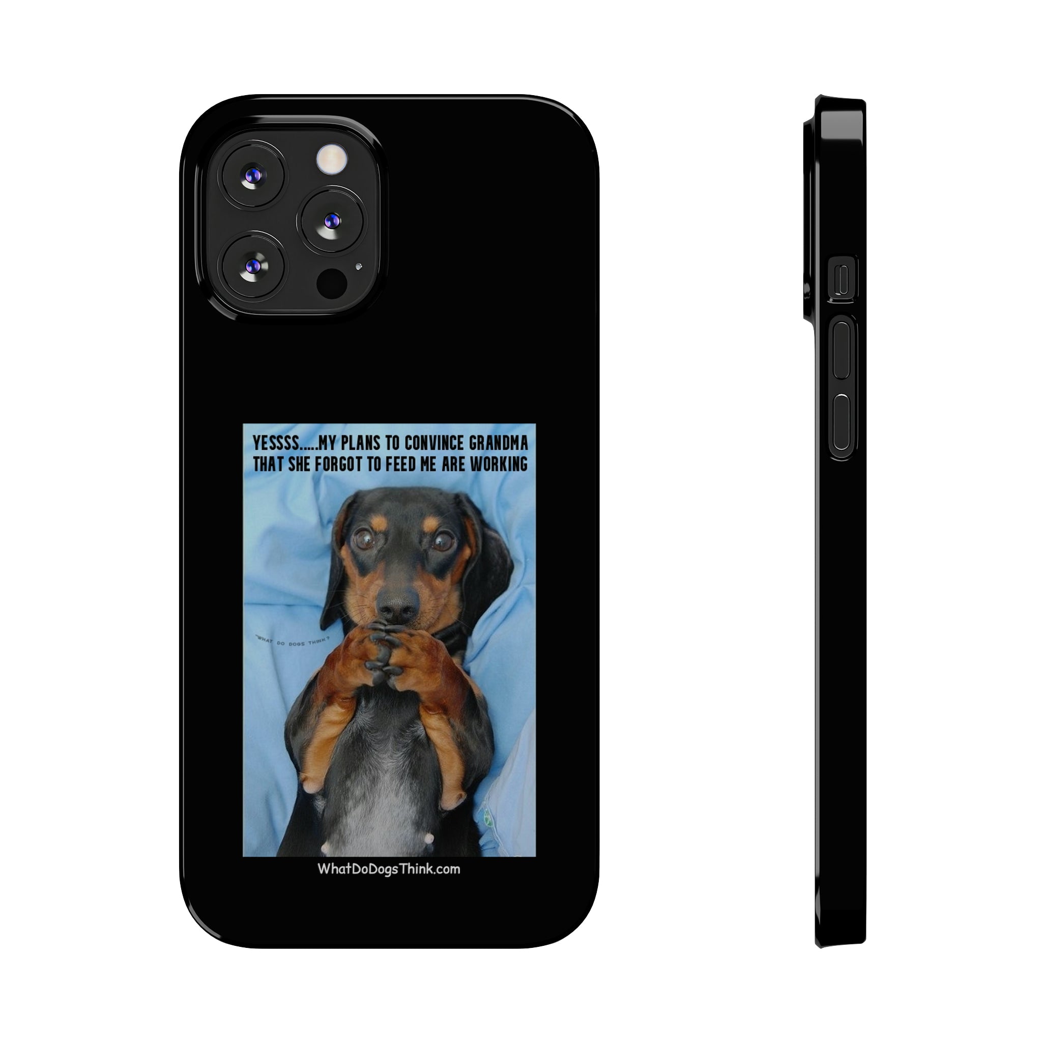Grandma Black Slim Phone Cases