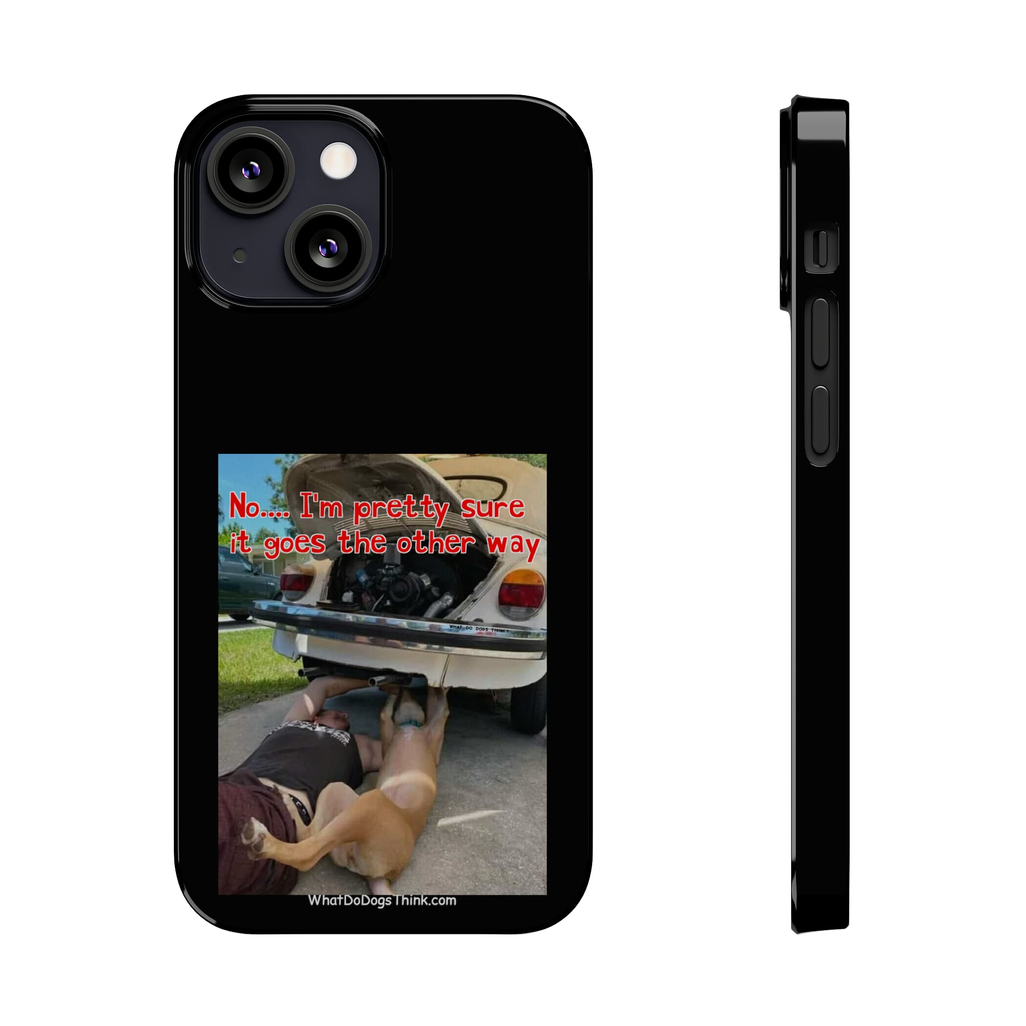 Other Way Black Slim Phone Cases