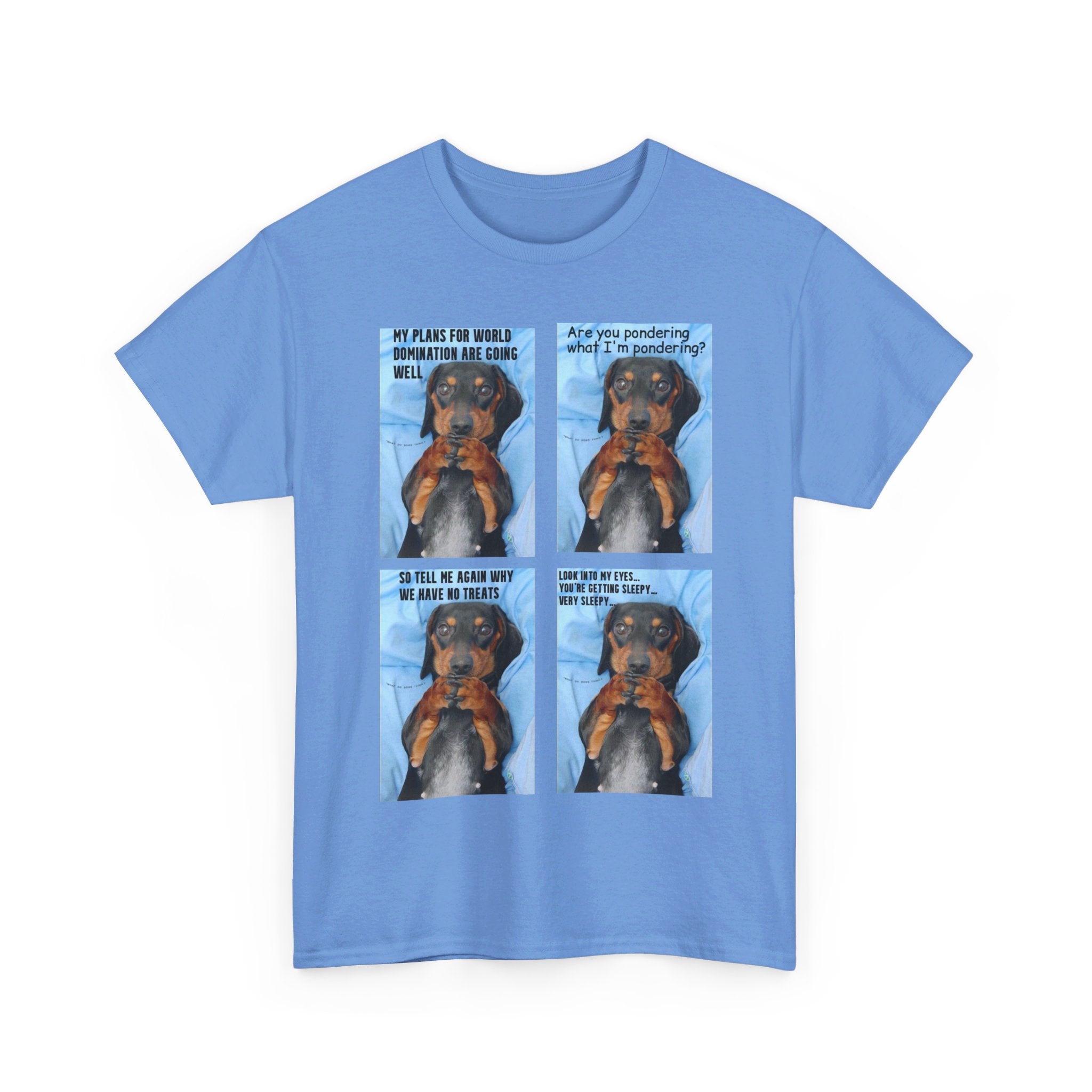 Devious Dachshund T shirt Double Sided