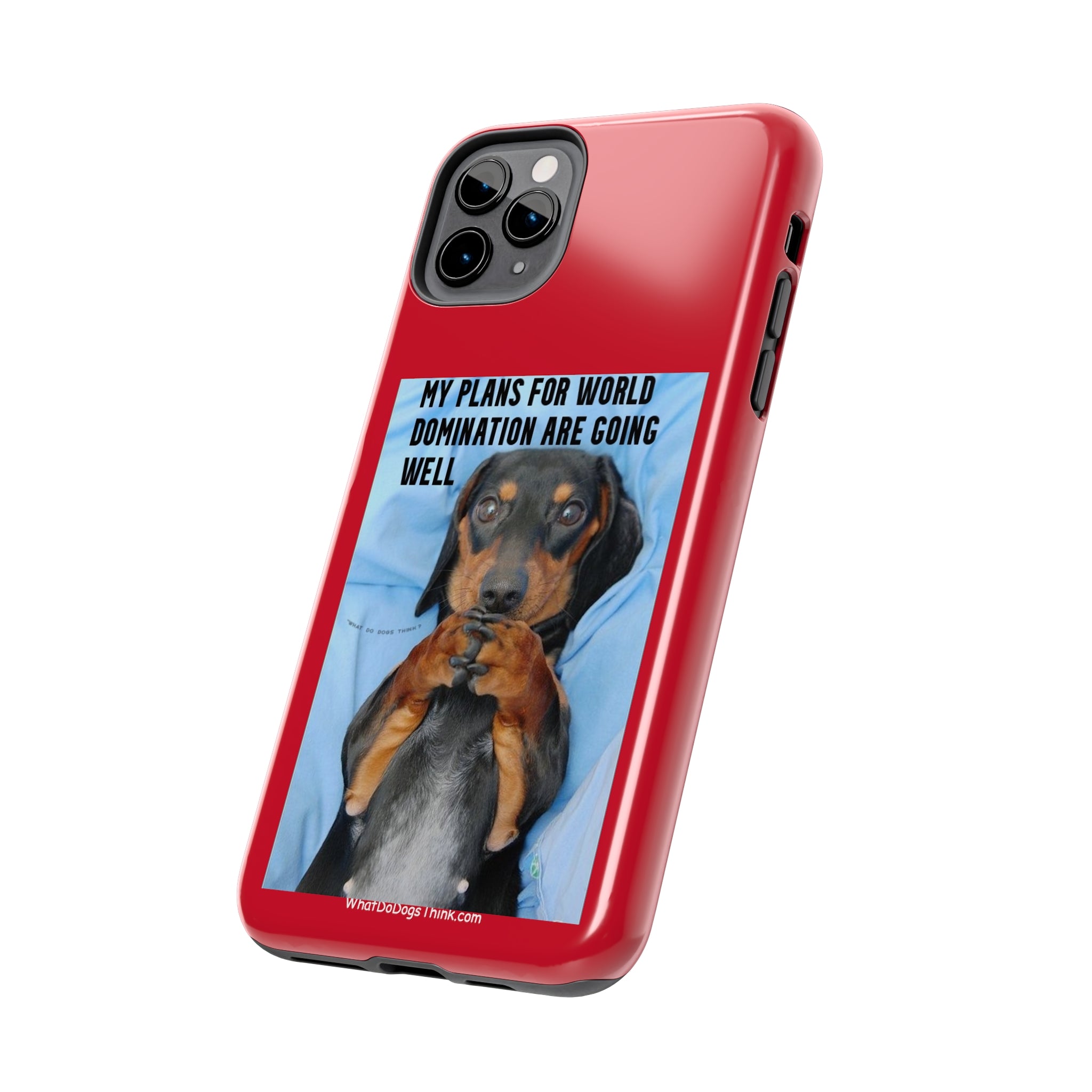 World Domination Red Tough Phone Cases