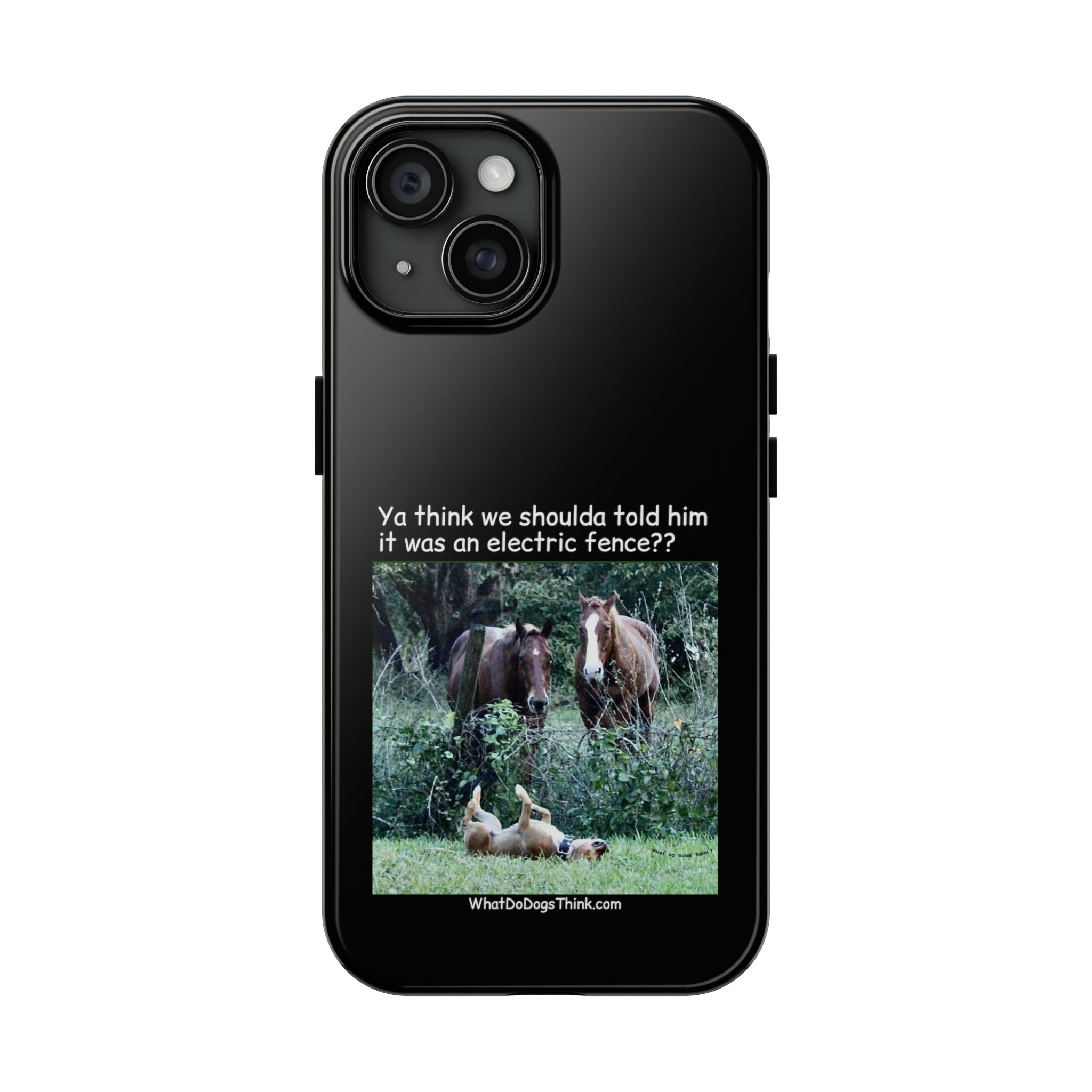 Electric Fence Black Tough Phone Cases