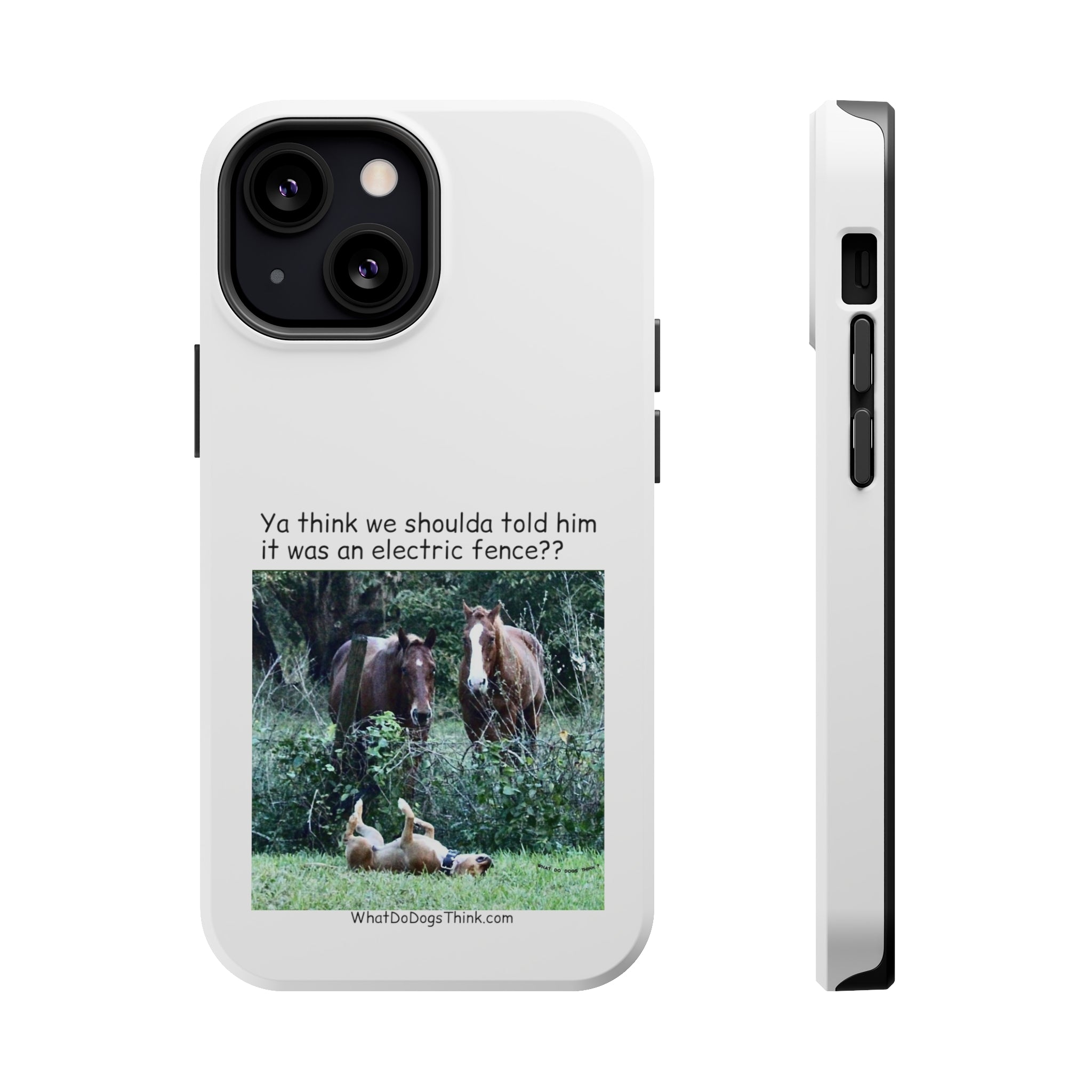 Electric Fence White MagSafe Tough Cases