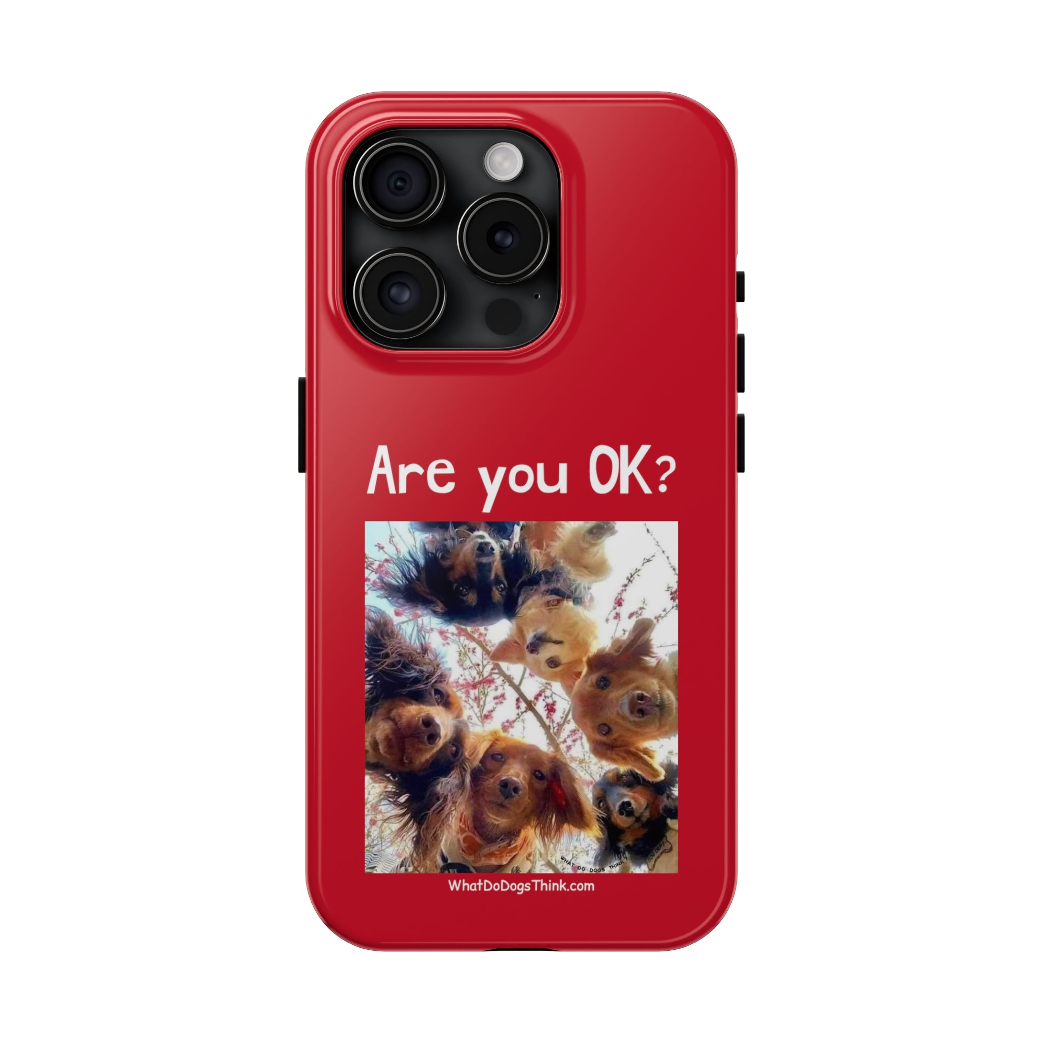 Are you OK? Red Tough Phone Cases
