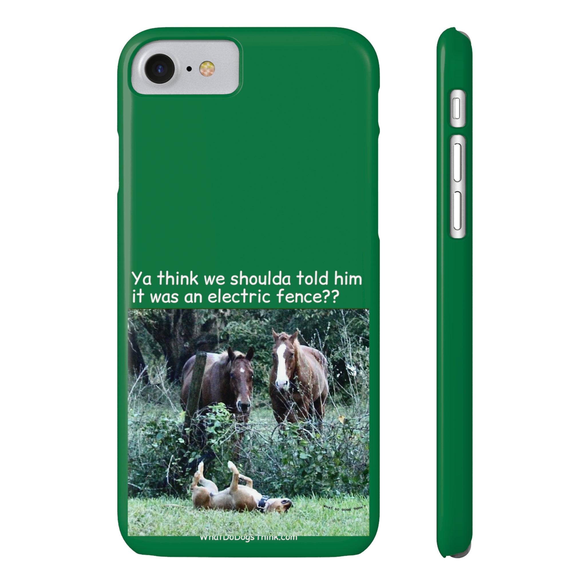 Electric Fence Green Slim Phone Case