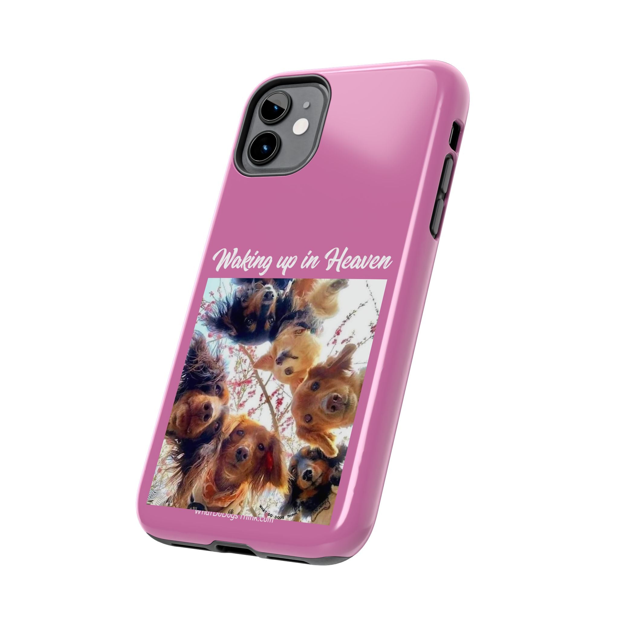 Waking Up in Heaven Pink Tough Phone Cases