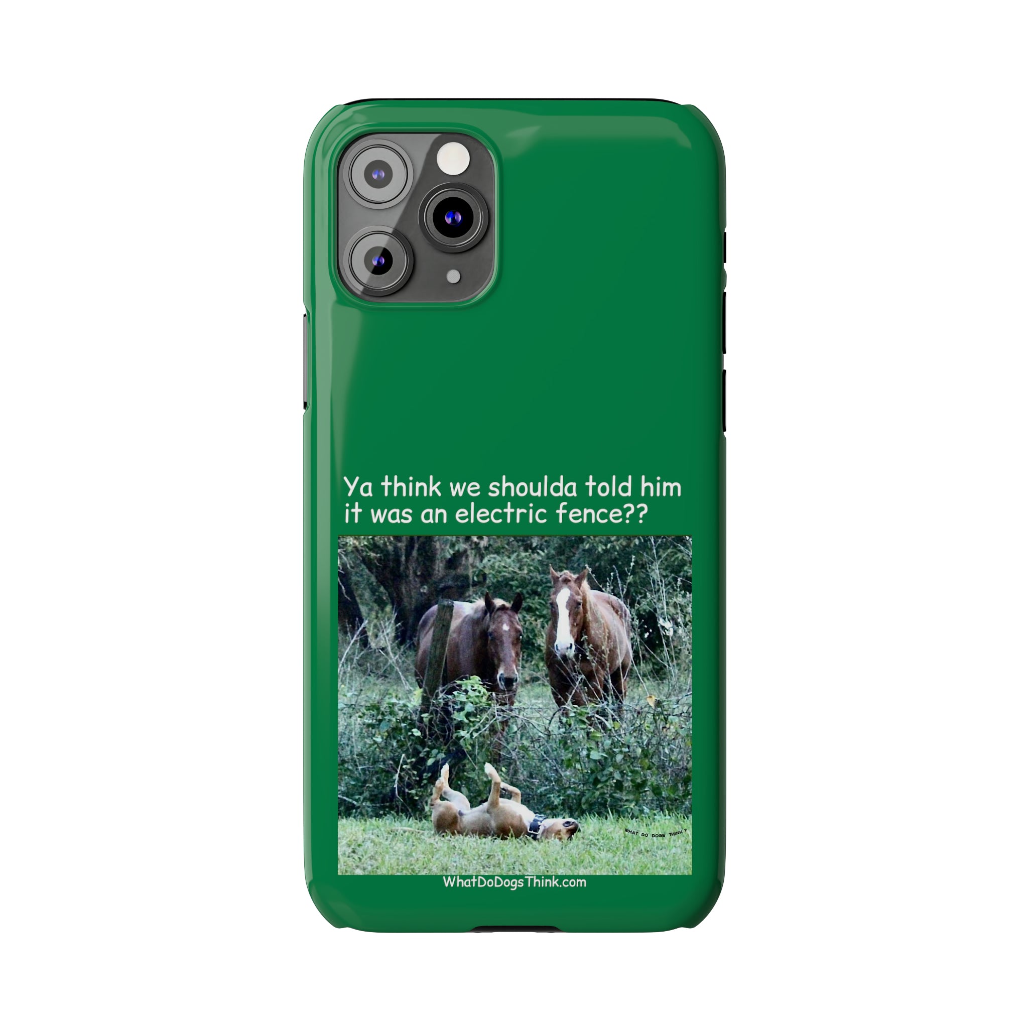 Electric Fence Green Slim Phone Case