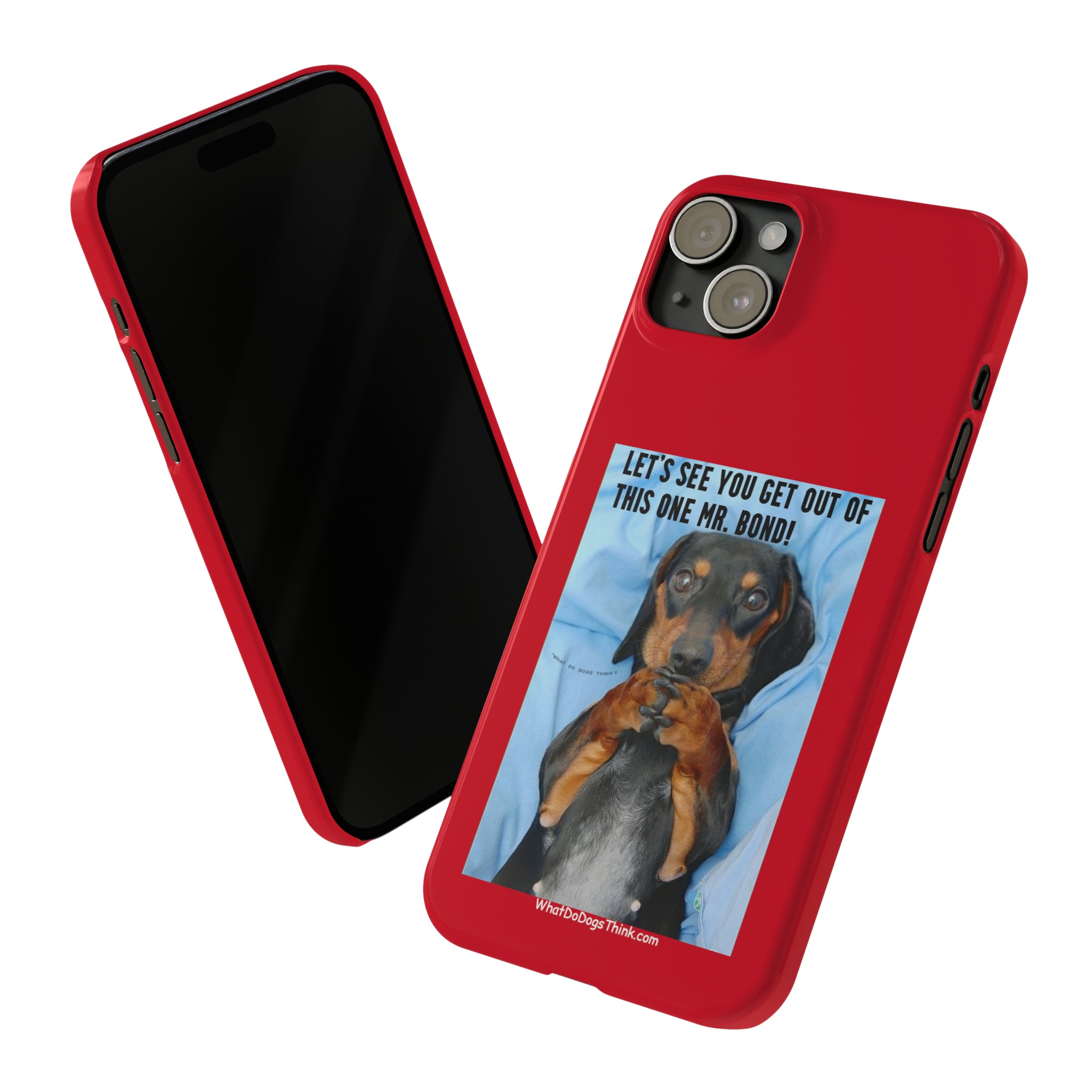 Mr. Bond Red Slim Phone Cases
