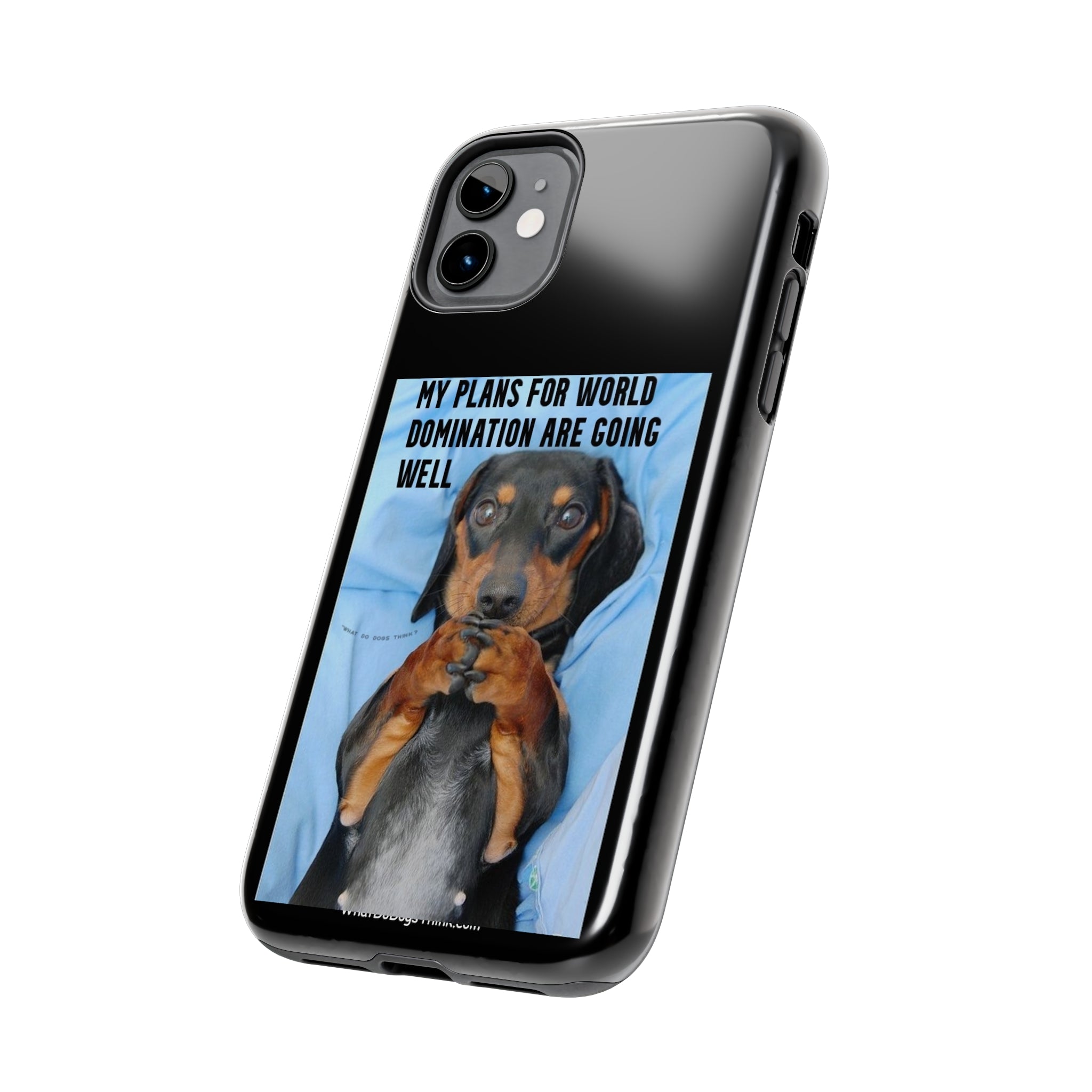 World Domination Black Tough Phone Cases