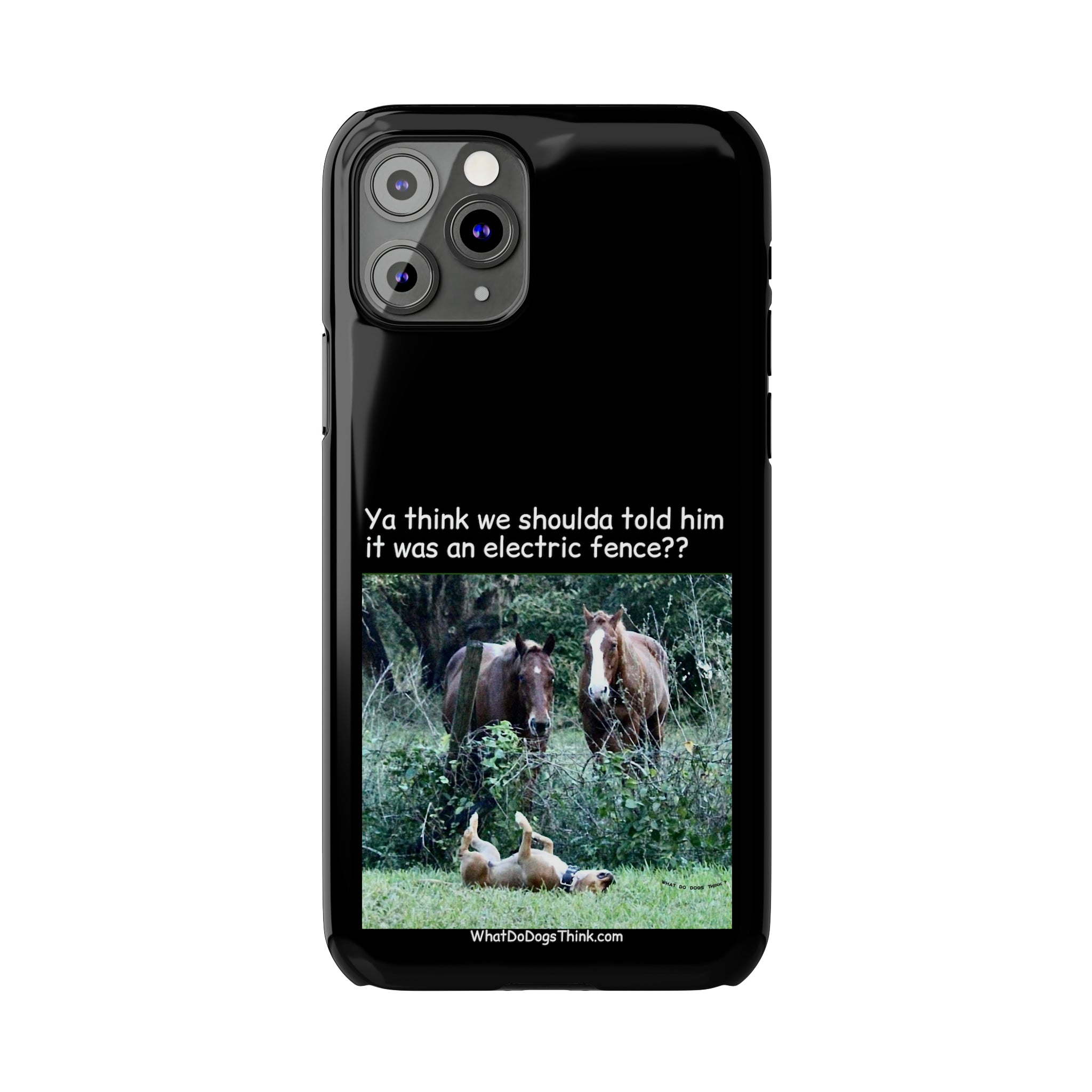 Electric Fence Black Slim Phone Case