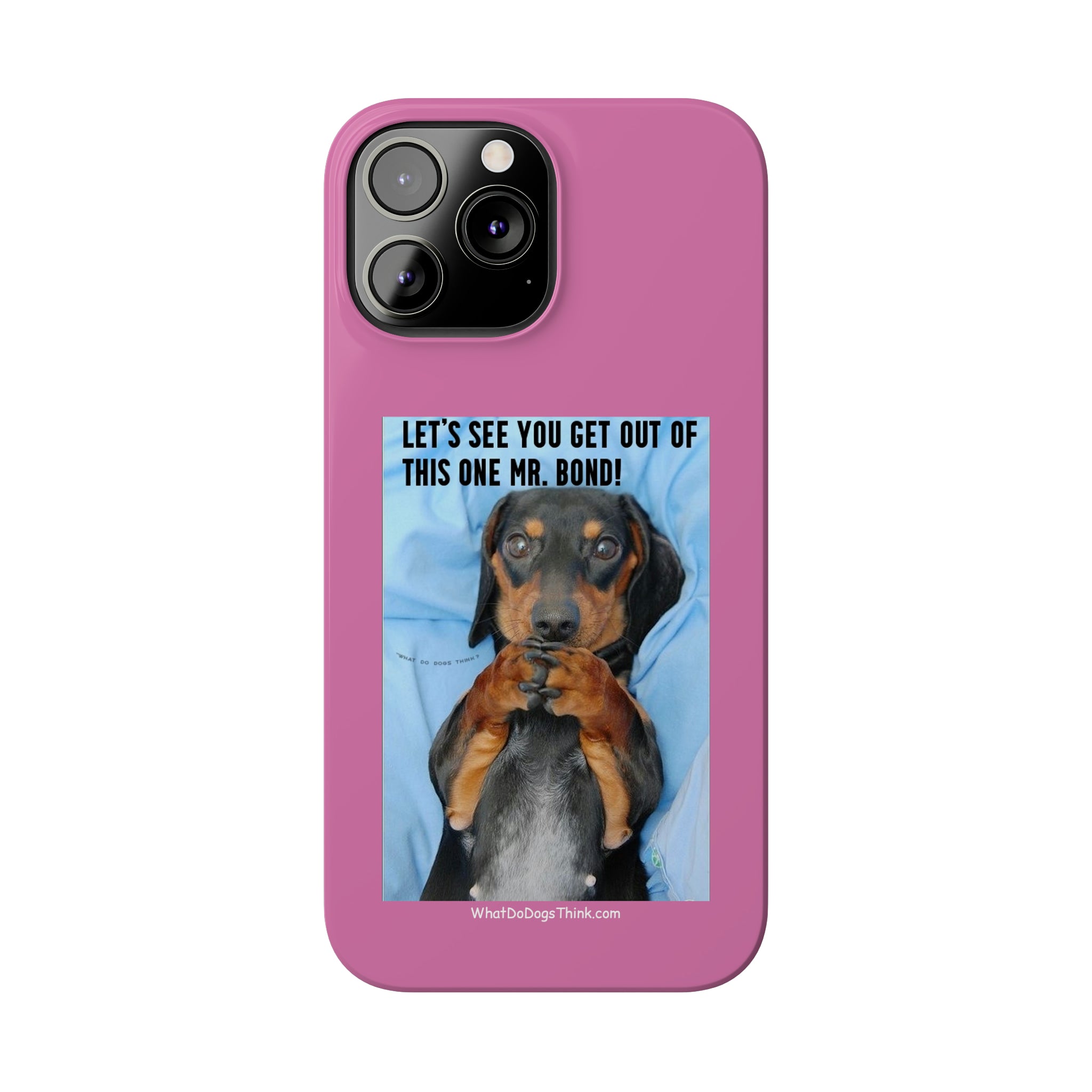 Mr. Bond Pink Slim Phone Cases