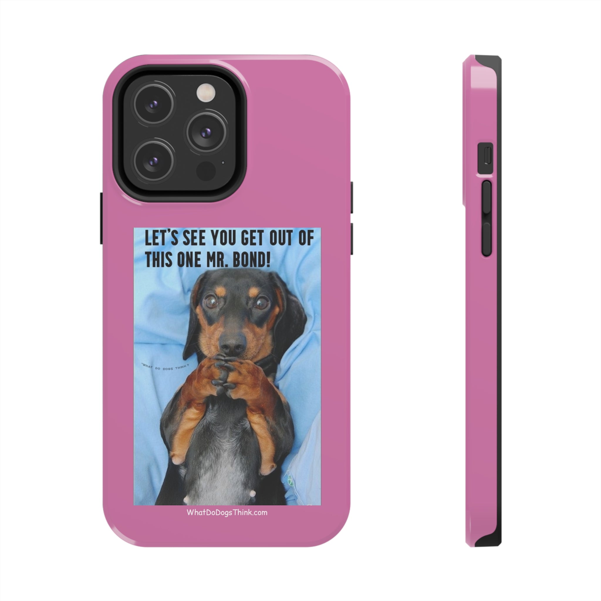 Mr Bond Pink Tough Phone Cases