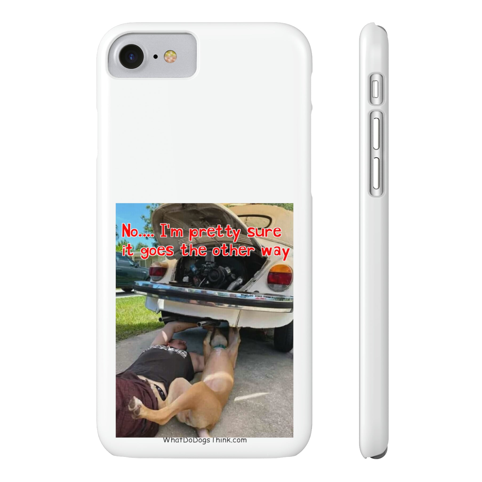 Other way White Slim Phone Cases