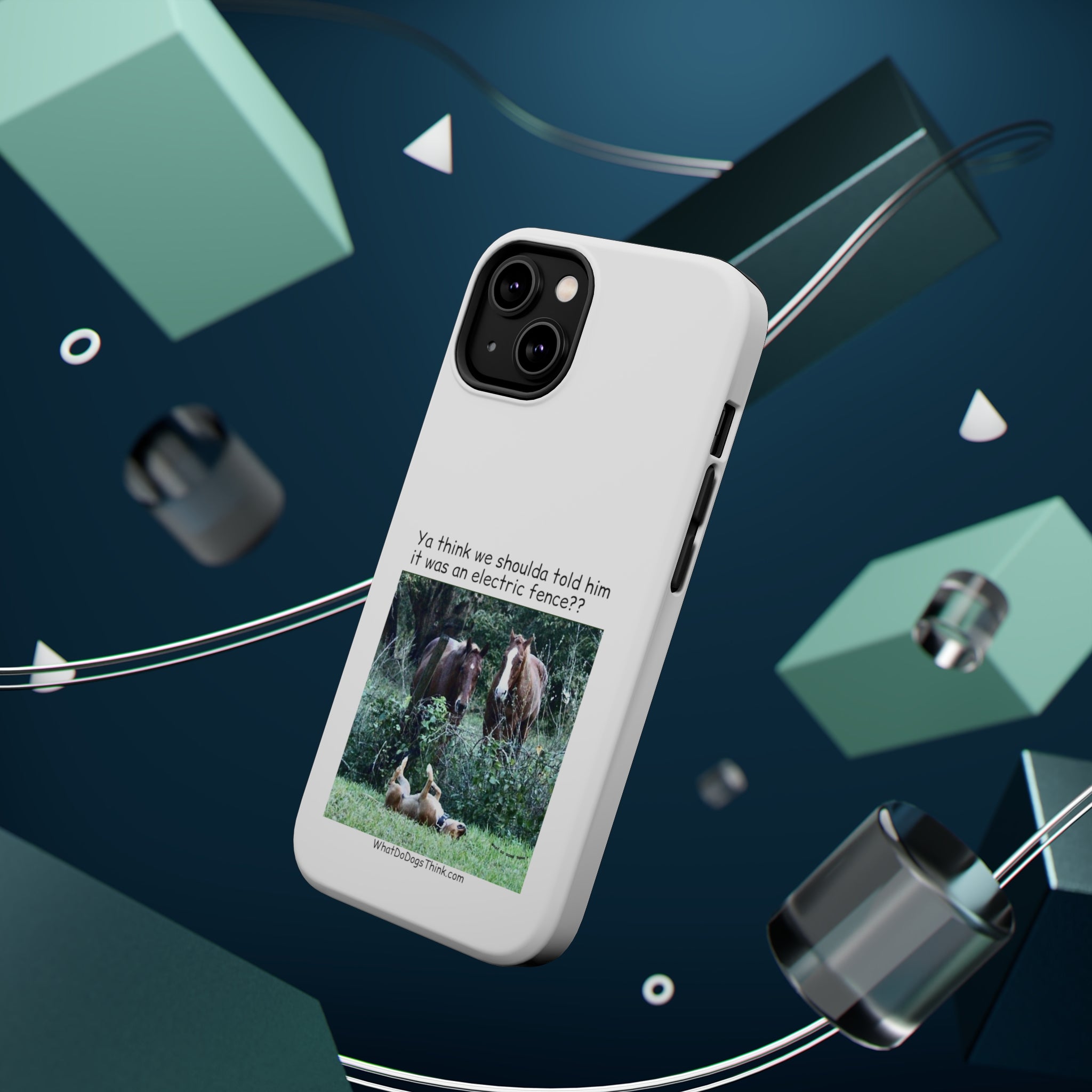 Electric Fence White MagSafe Tough Cases