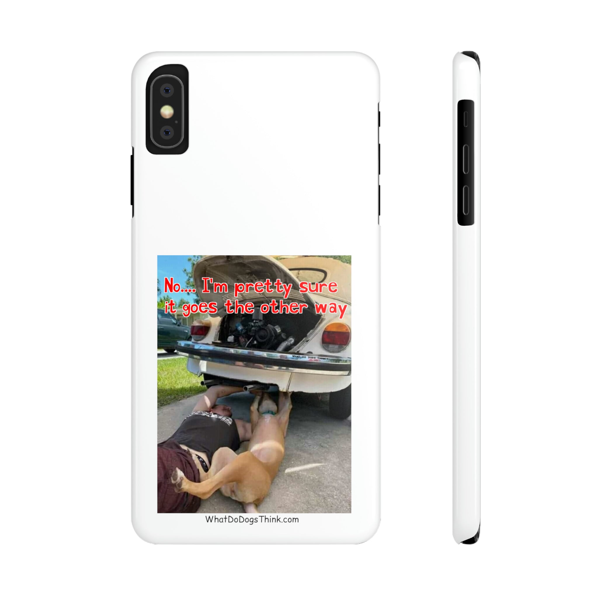 Other way White Slim Phone Cases