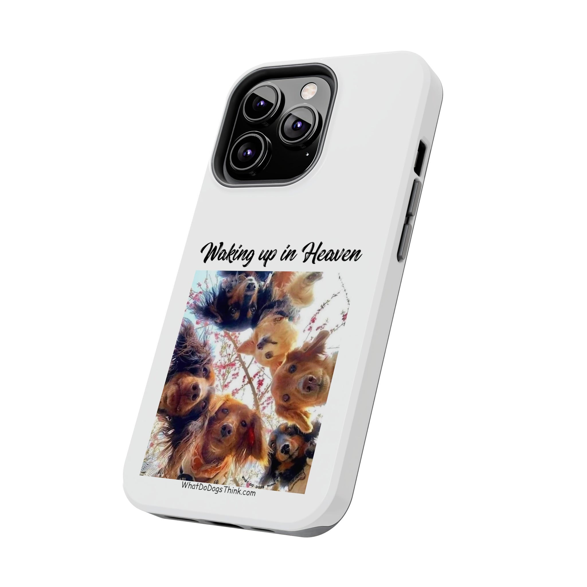 Waking Up in Heaven White Tough Phone Cases