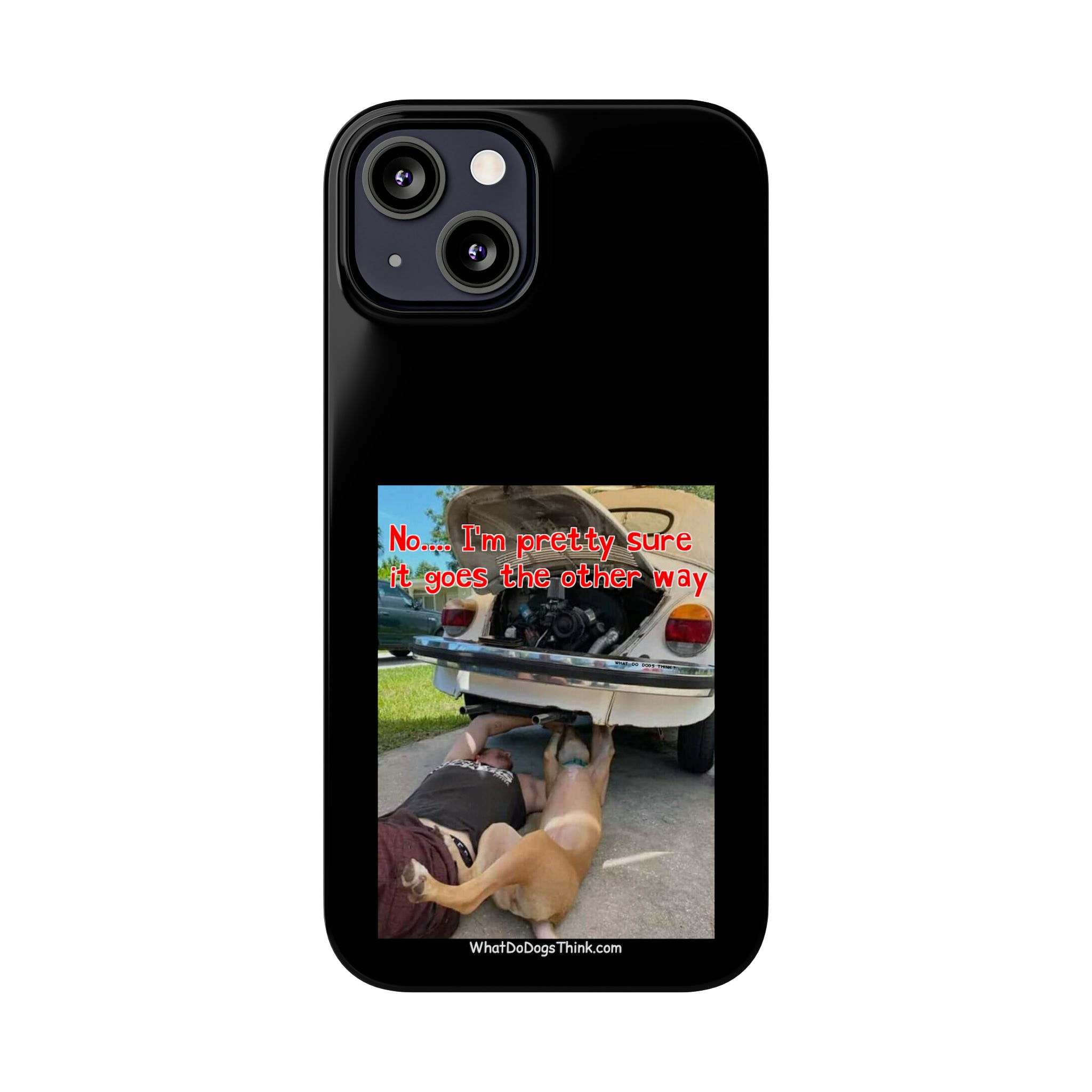 Other Way Black Slim Phone Cases