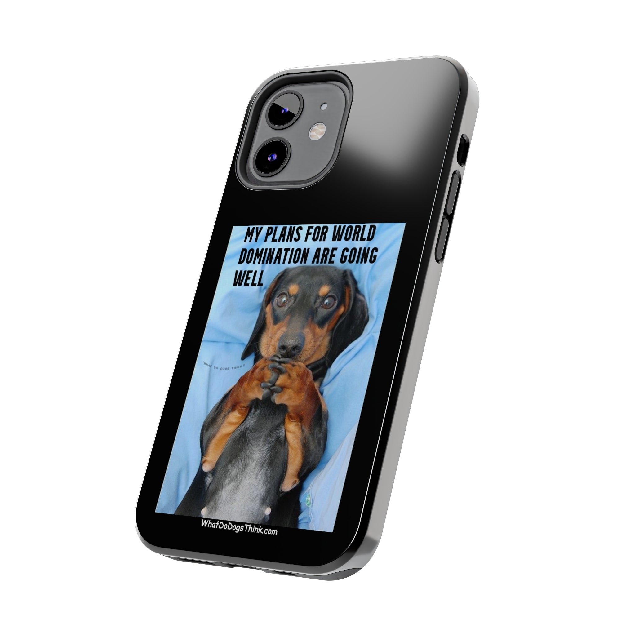 World Domination Black Tough Phone Cases