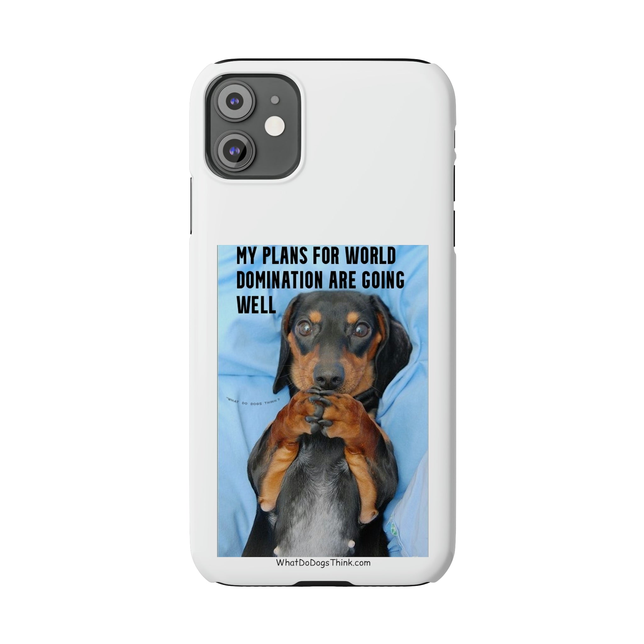 World Domination White Slim Phone Cases