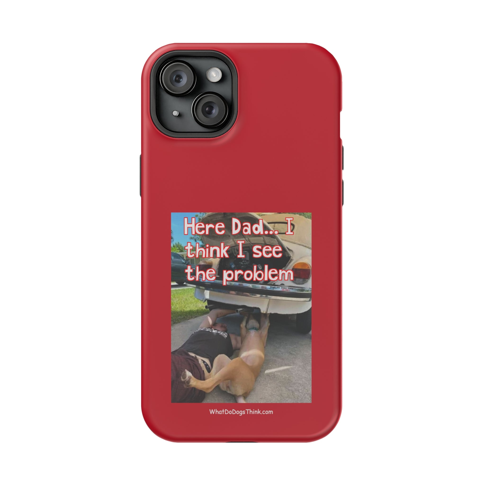 Here Dad Red MagSafe Tough Cases