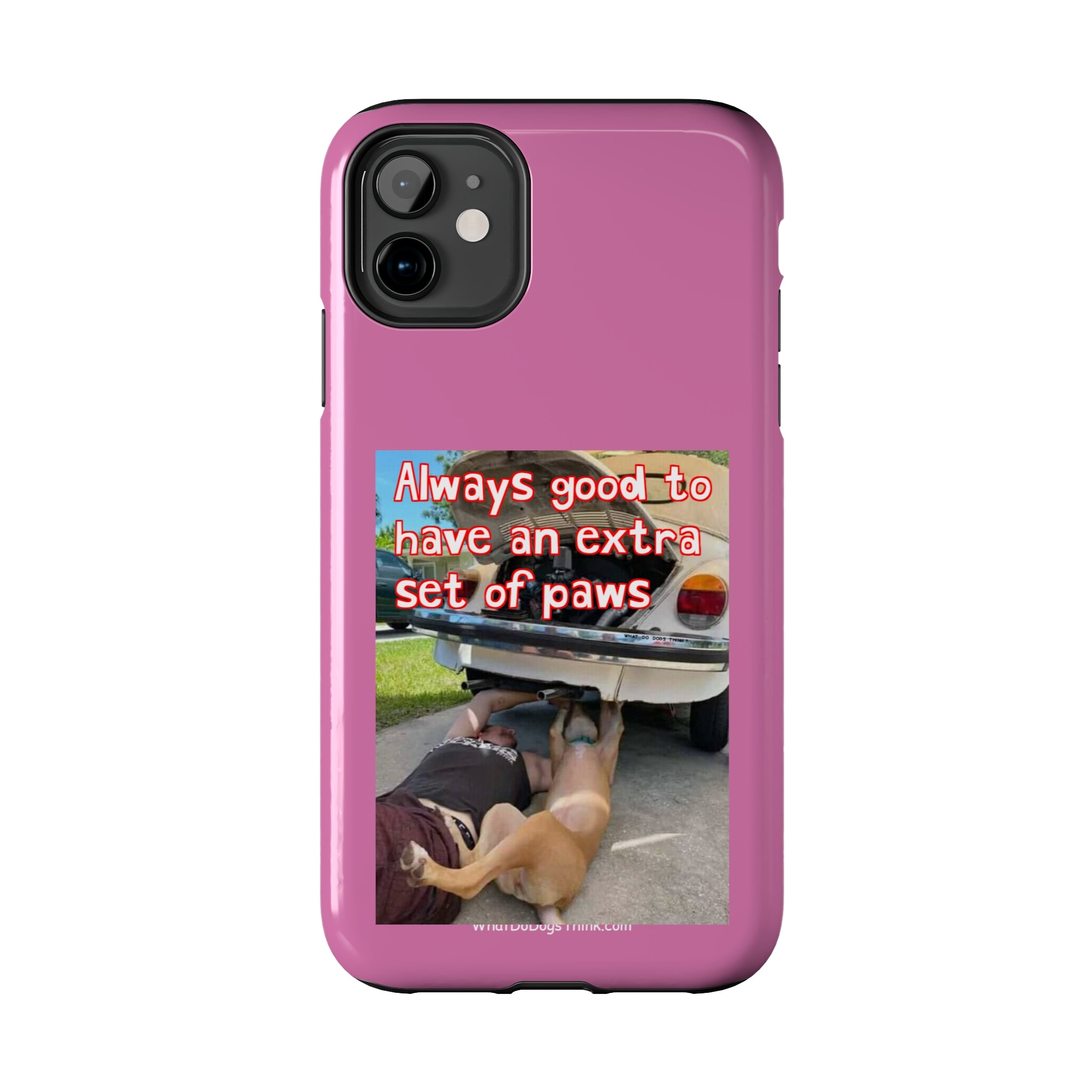 Extra Paw Pink Tough Phone Cases