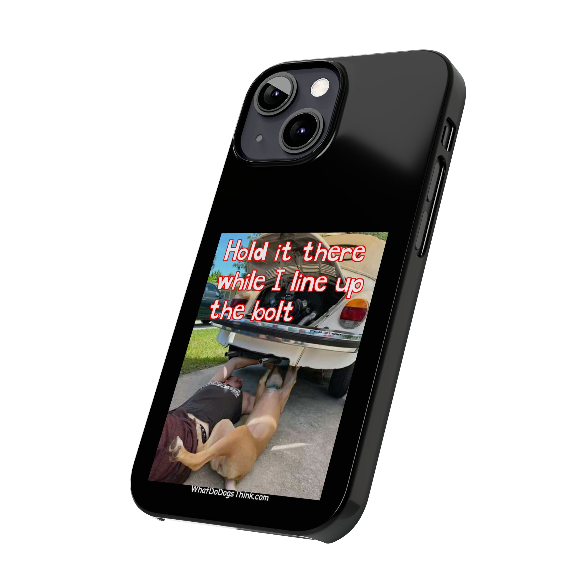 Hold It Black Slim Phone Cases