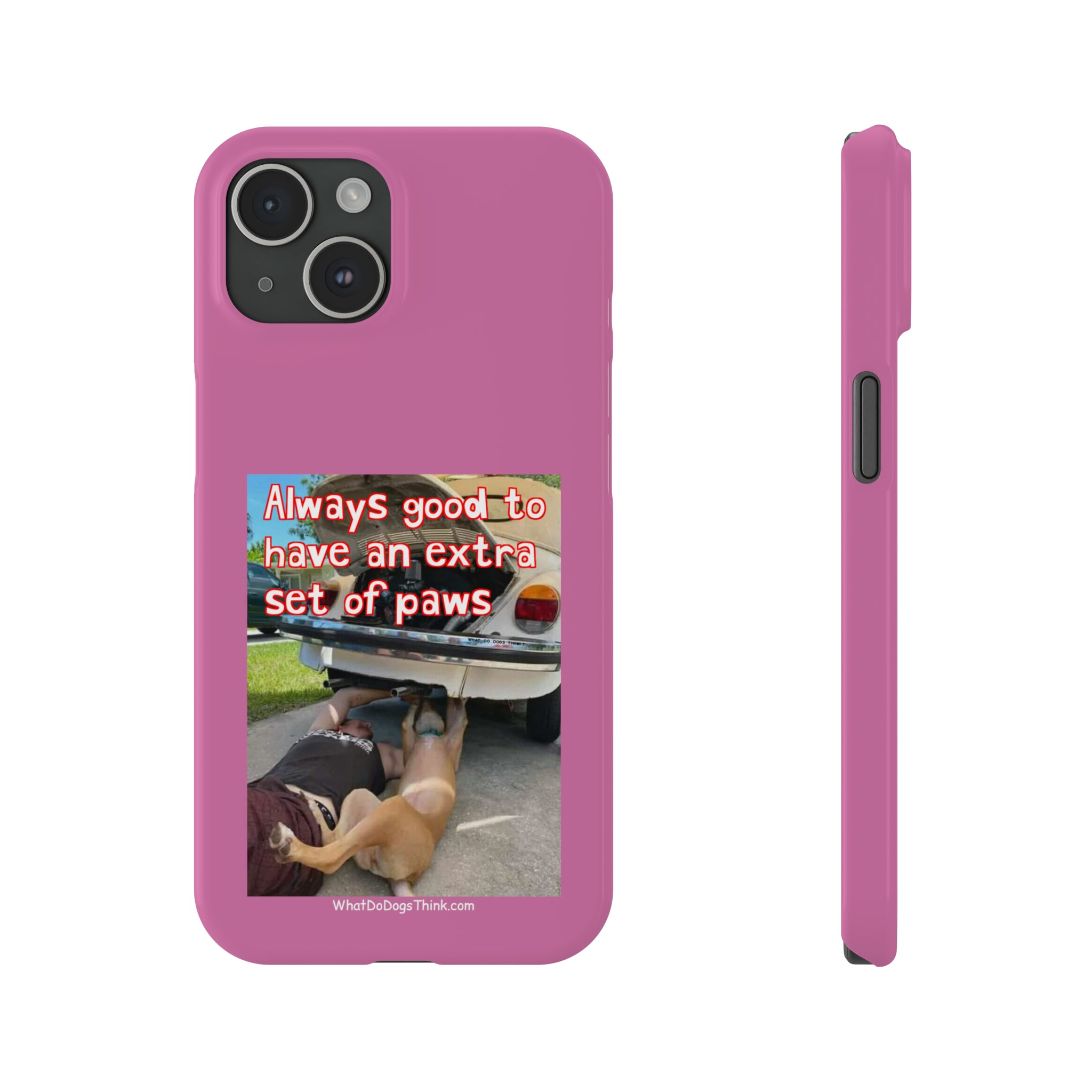 Extra Paws Pink Slim Phone Case
