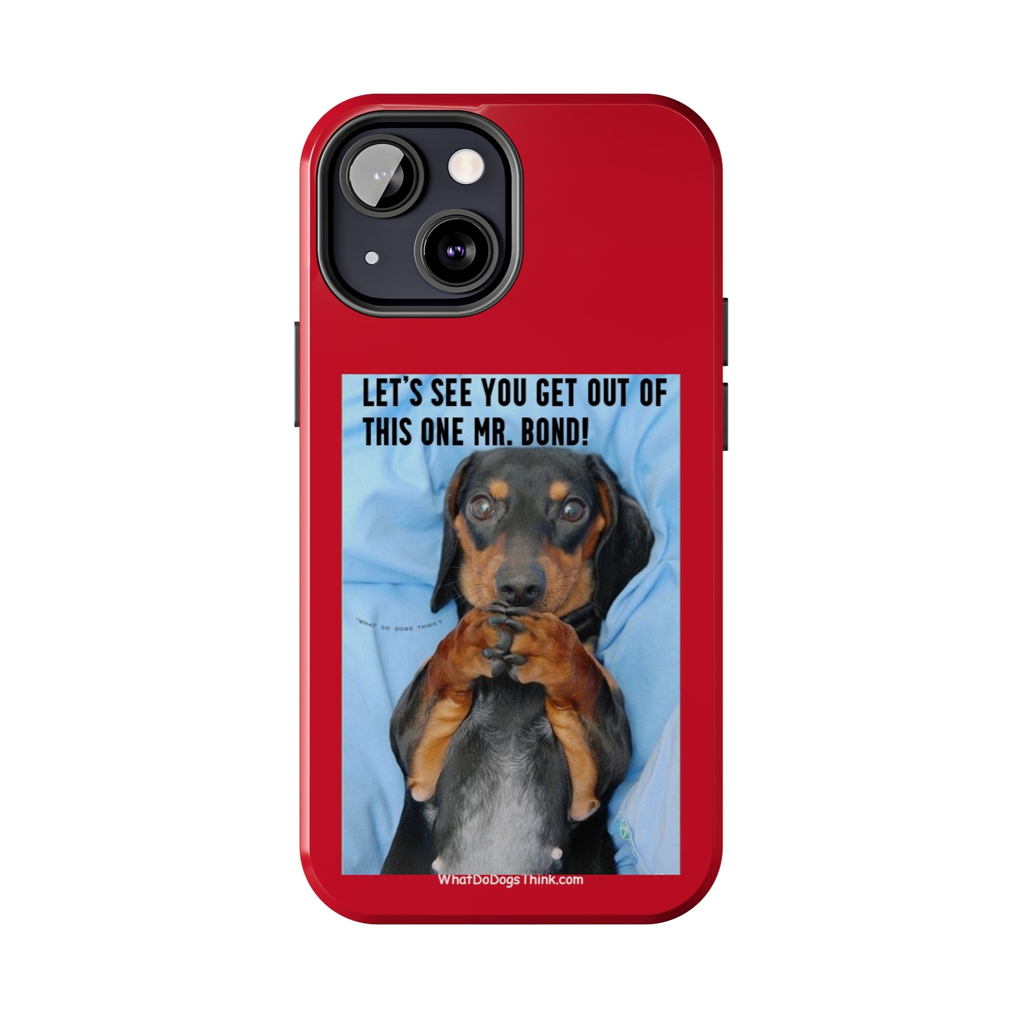 Mr Bond Red Tough Phone Cases