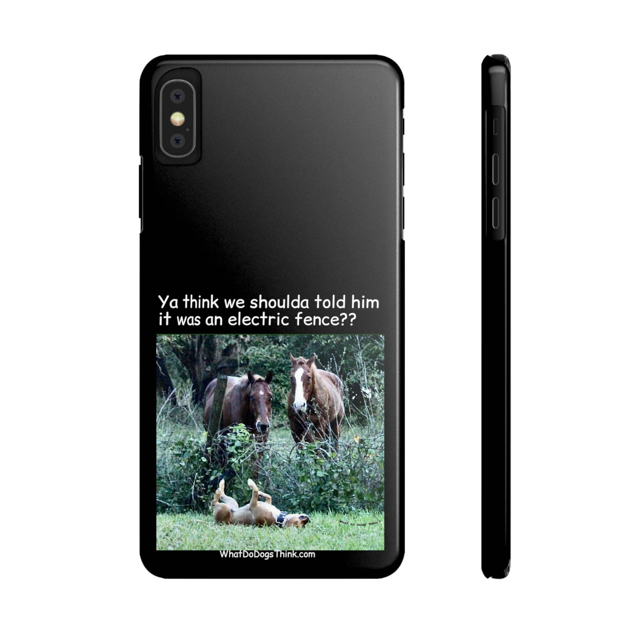 Electric Fence Black Slim Phone Case