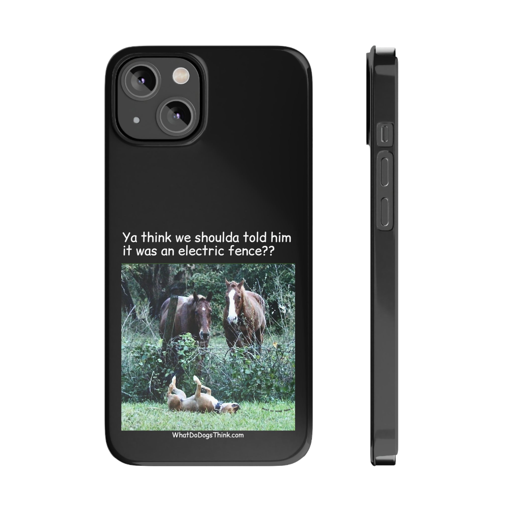 Electric Fence Black Slim Phone Case
