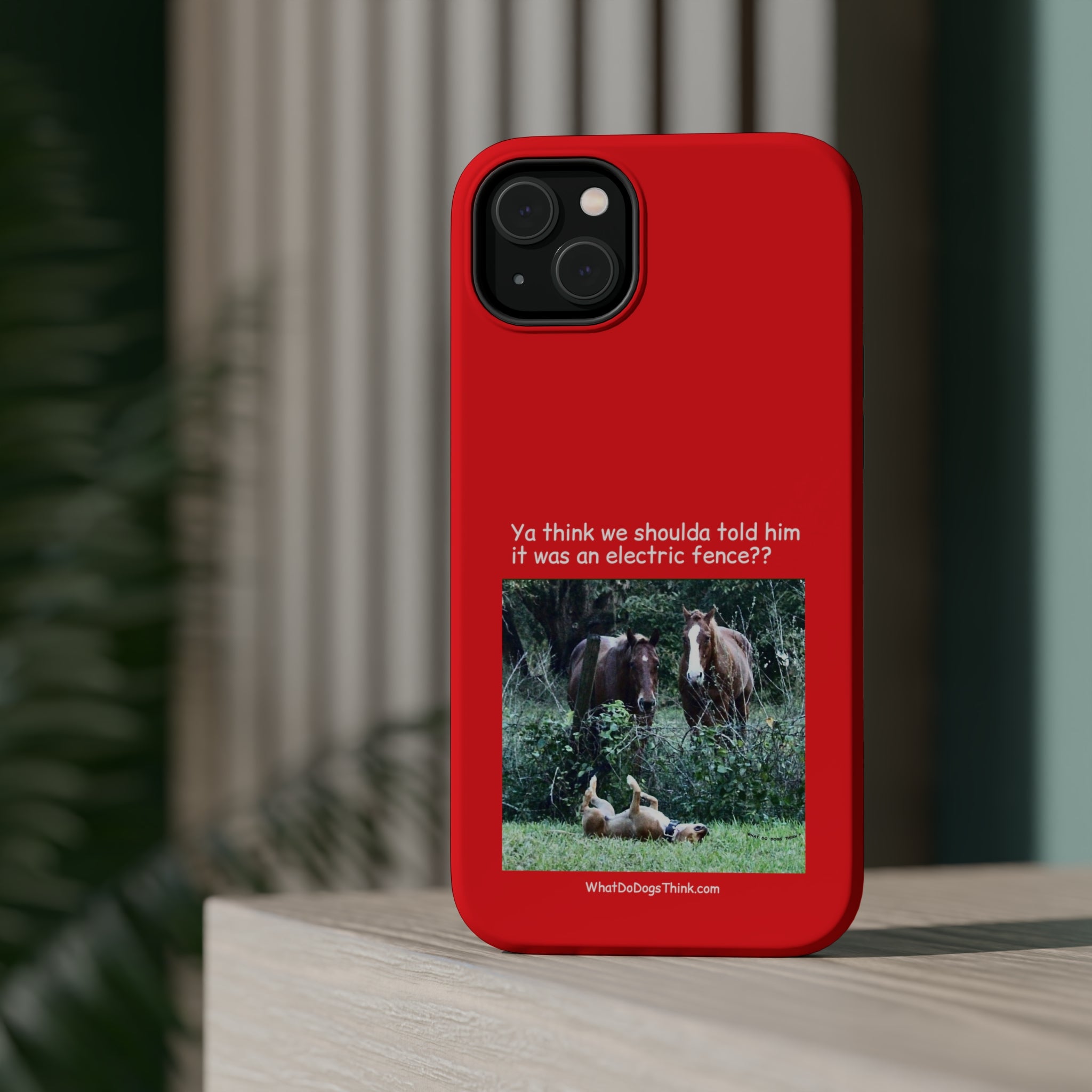 Electric Fence Red MagSafe Tough Cases