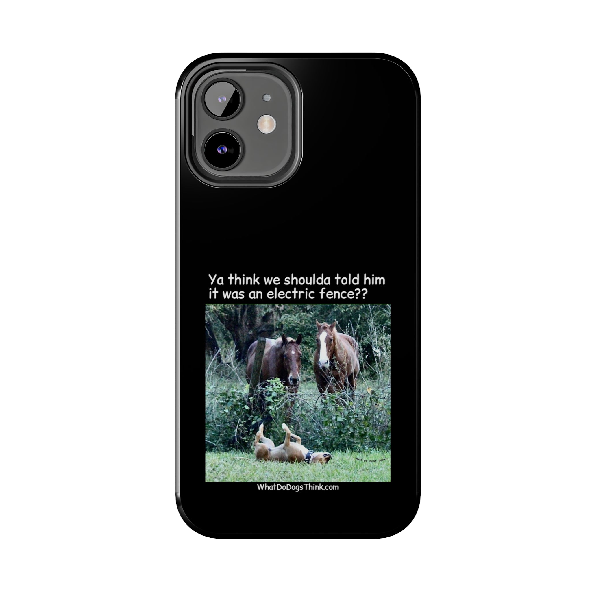 Electric Fence Black Tough Phone Cases
