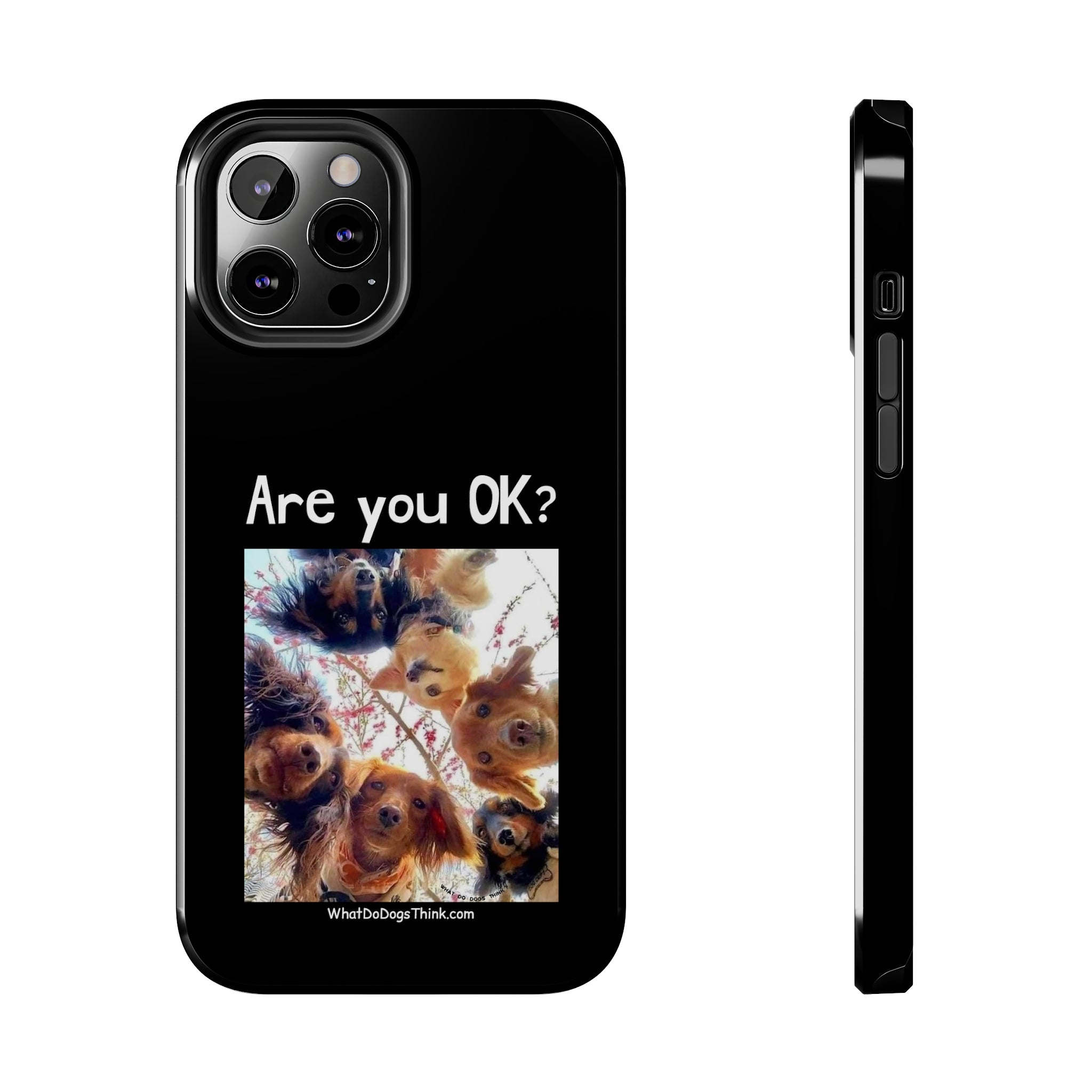 Are you OK? Black Tough Phone Cases