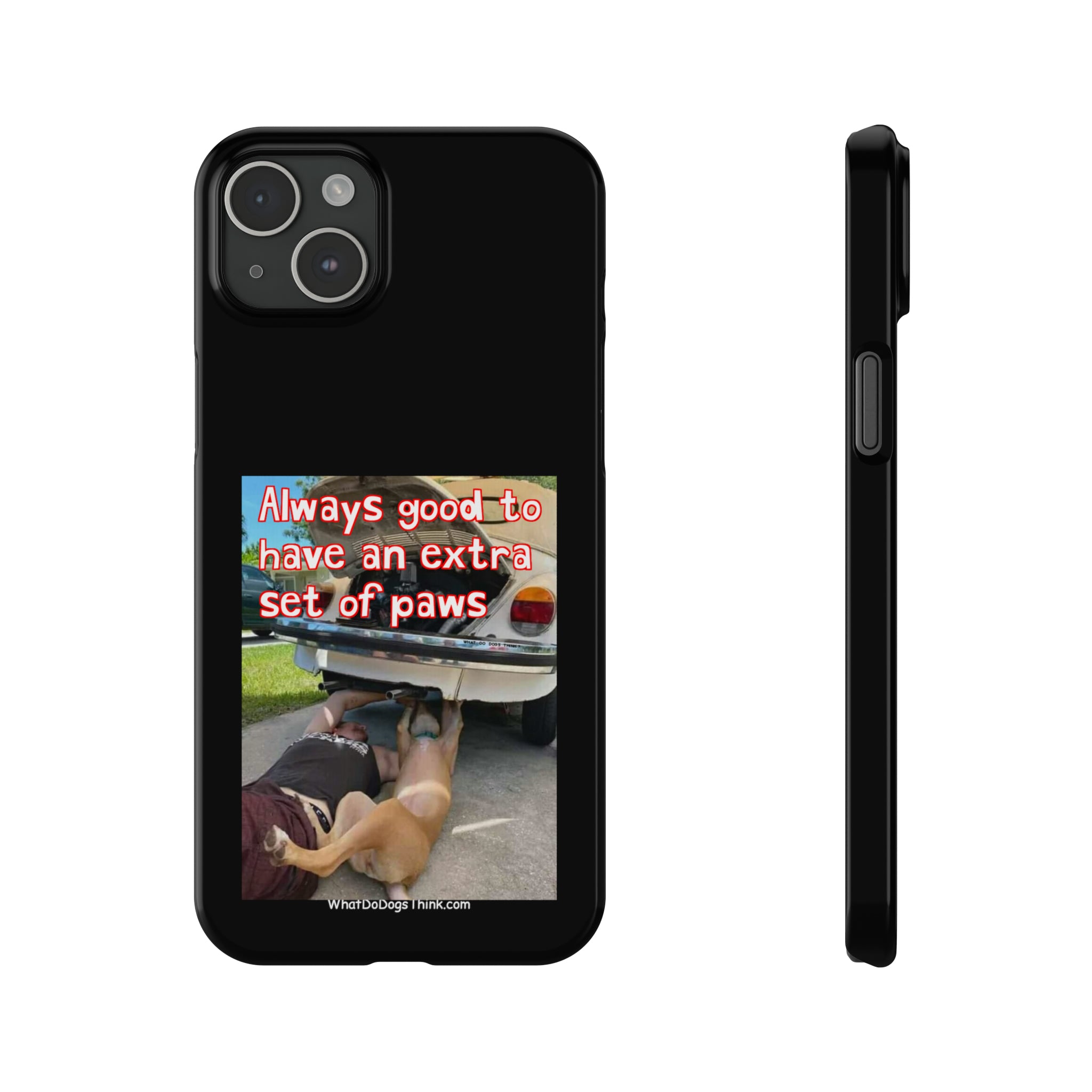 Extra Paws Black Slim Phone Case