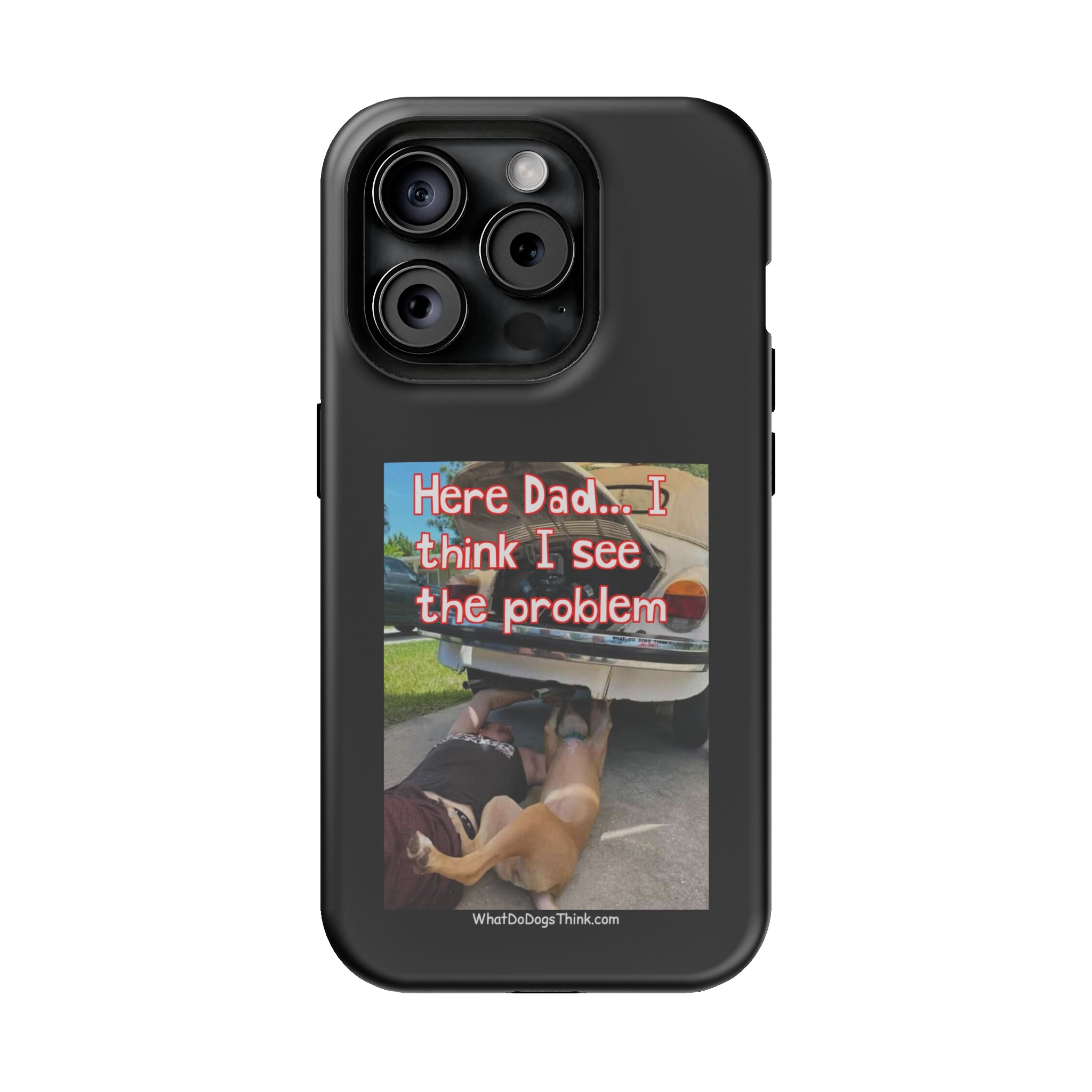 Here Dad Black MagSafe Tough Cases