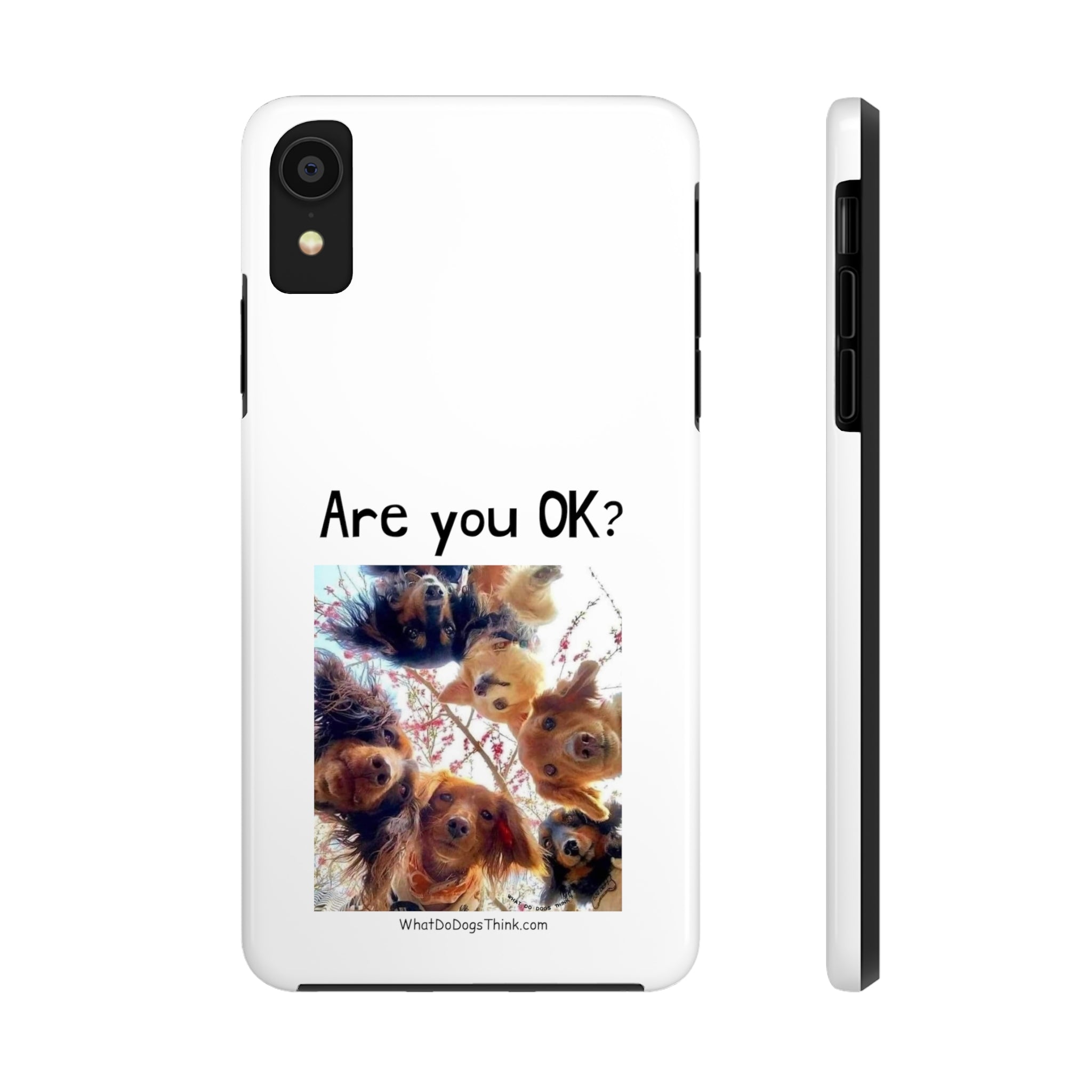 Are You OK? White Tough Phone Cases